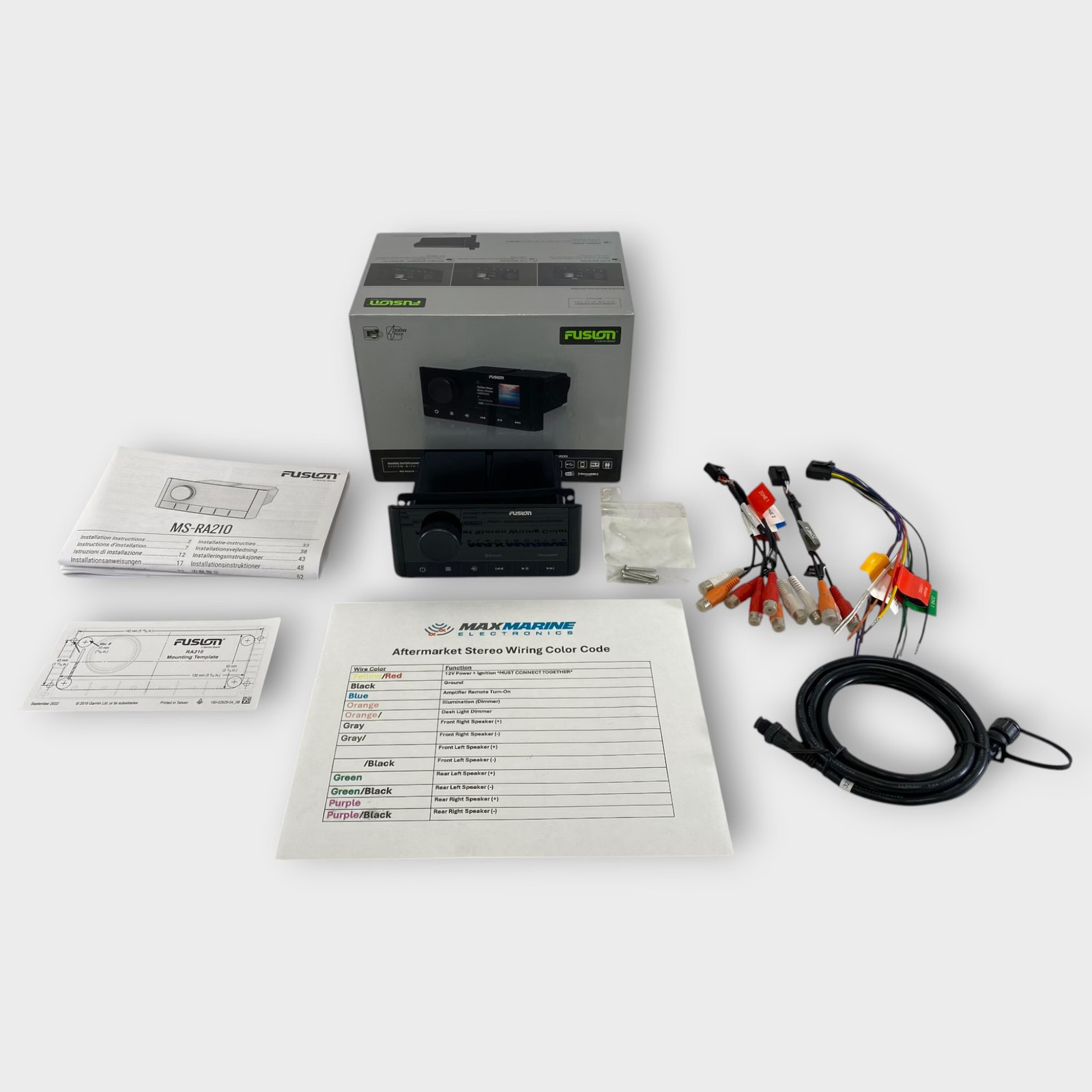 Fusion MS-RA210 Marine Digital Media Receiver New-Old-Stock Tested 90-Day Wnty