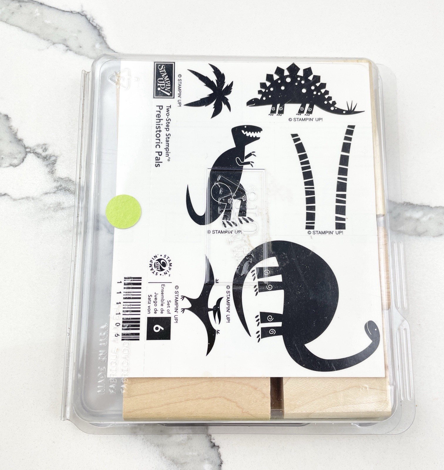 Stampin Up Prehistoric Pals Dinosaurs Wood Rubber Stamp Set New Stampin Up Prehistoric Pals Dinosaurs Wood Rubber Stamp Set New