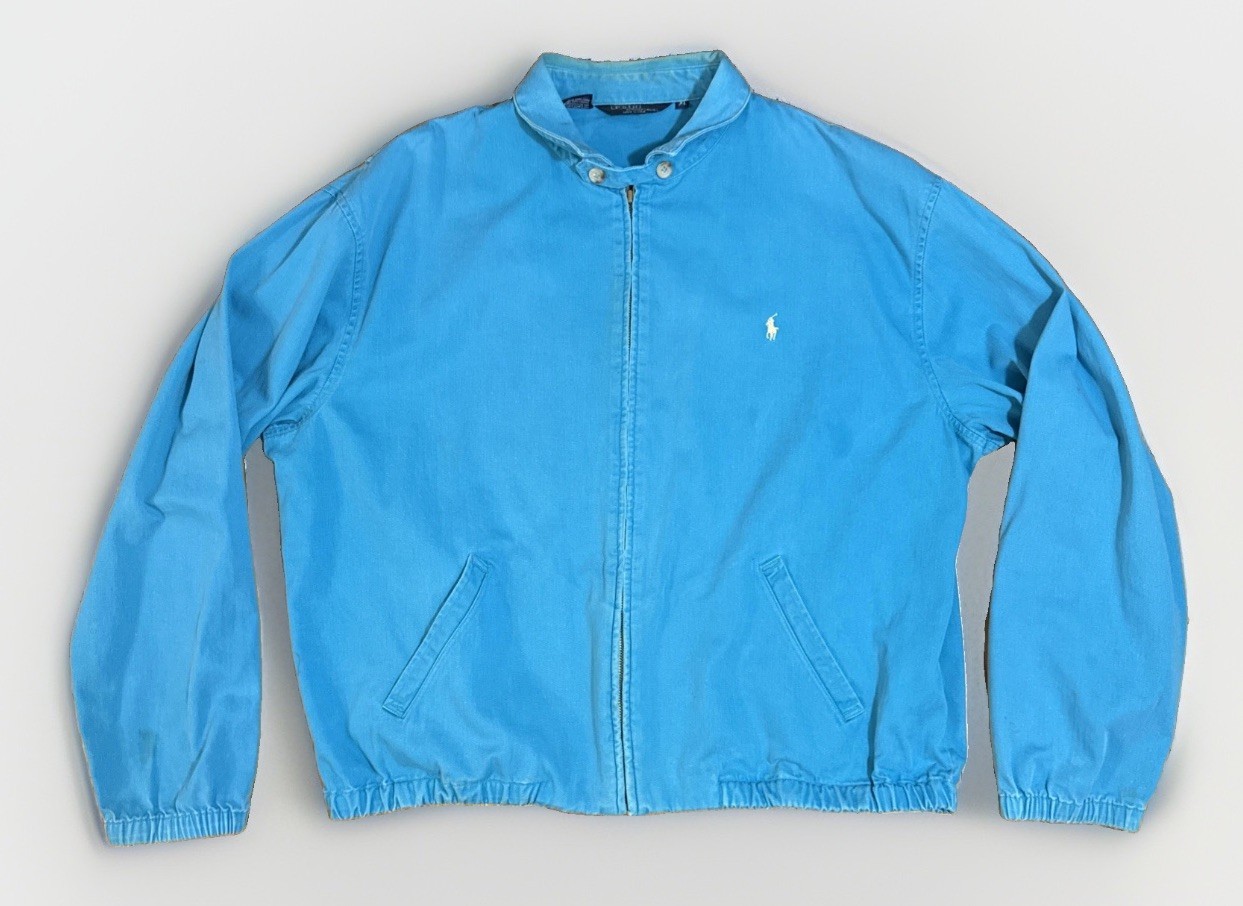 Vintage 90s Polo Ralph Lauren Harrington Style Bomber Made In USA Jacket Sz XL