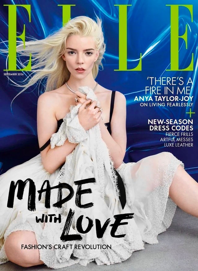 ANYA TAYLOR JOY - British Elle UK Magazine - September 2026 - NEW