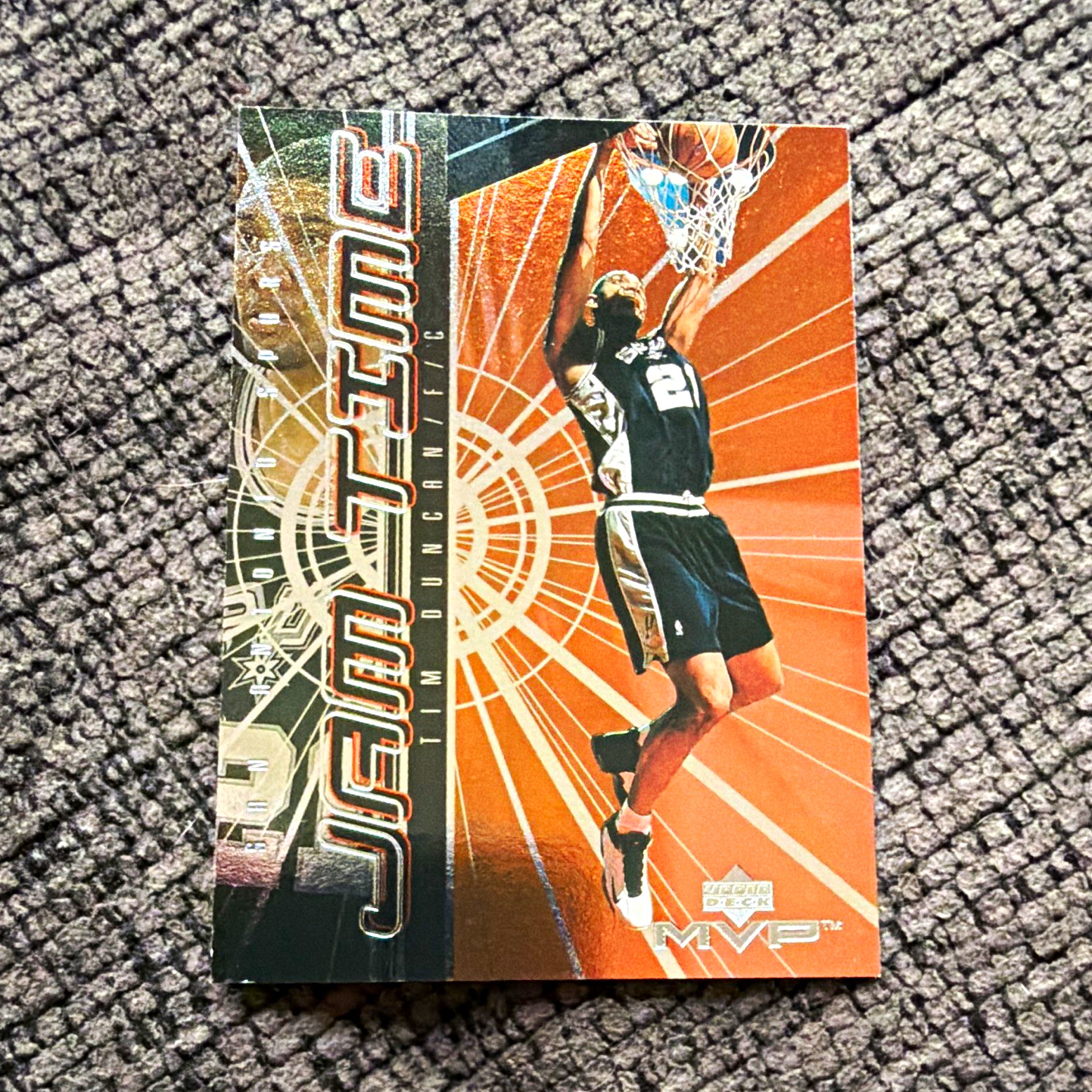 Upper Deck 1999 MVP Jam Time Insert Tim Duncan #J16 San Antonio Spurs