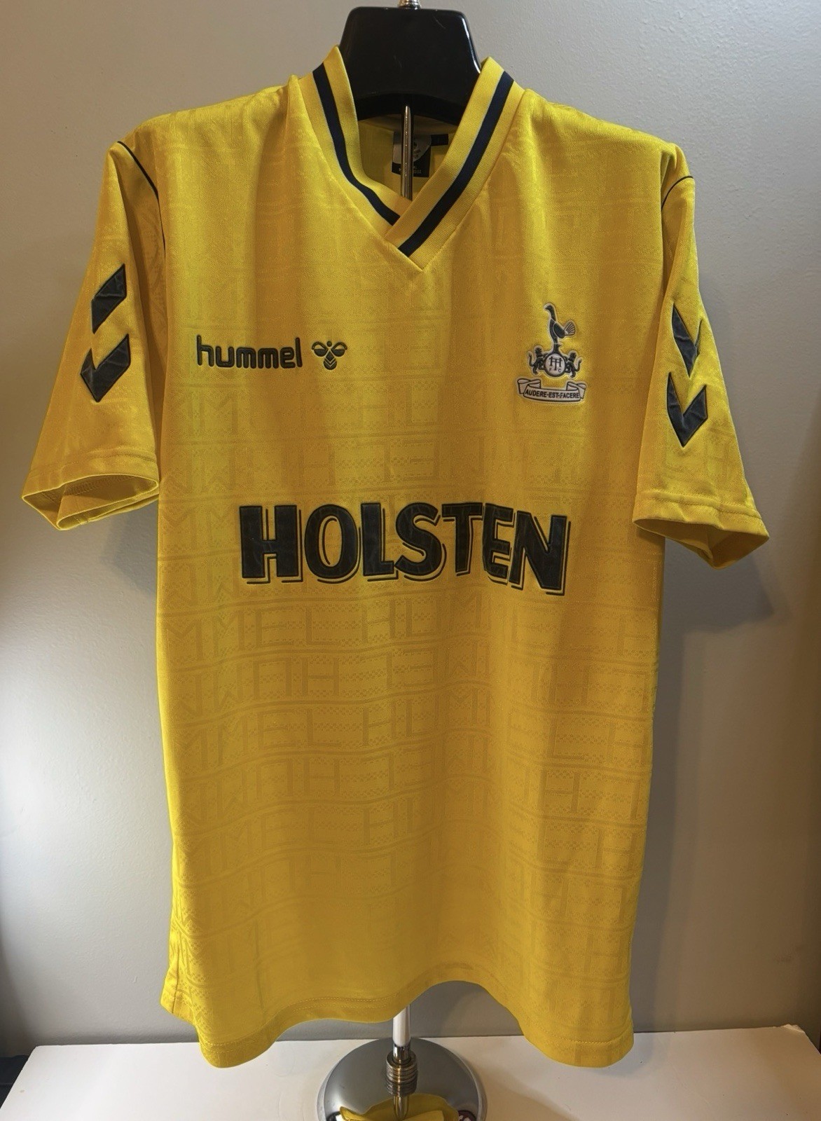 TOTTENHAM HOTSPUR 1988/91 Away Shirt Official Reissue Large L Authentic Jersey