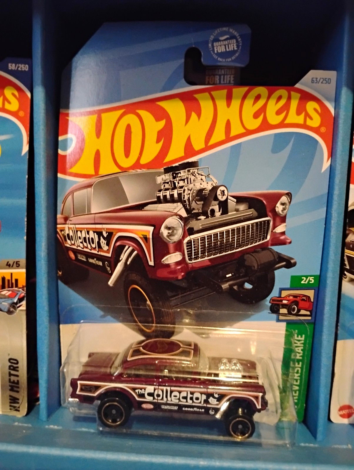 Hot Wheels 1955 Chevy Bel Air Gasser Chevrolet 1:64 Diecast Burgundy Unopened