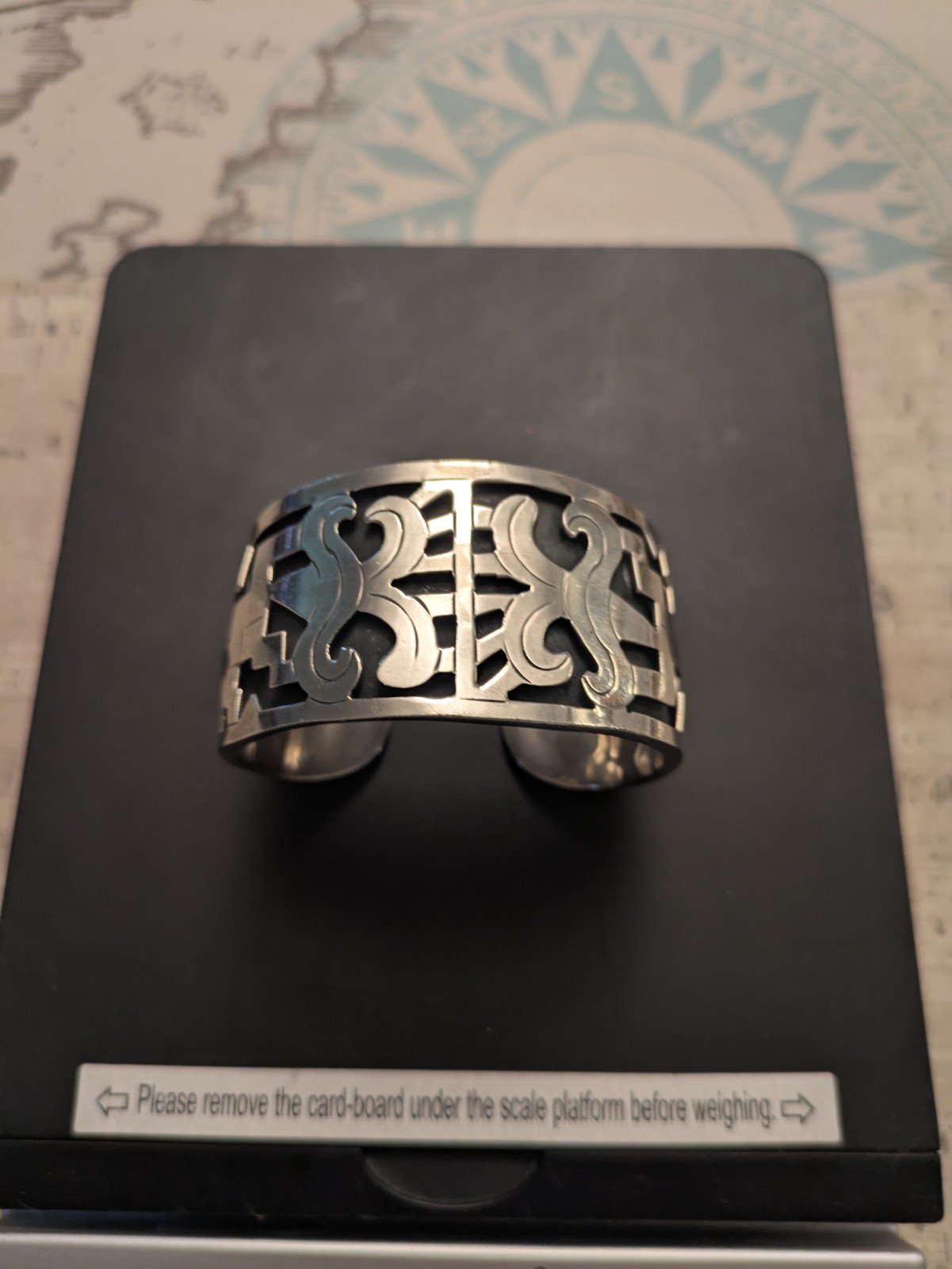 Unusual gorgeous & heavy Taxco Mexican Cuff Bracelet Unusual gorgeous & heavy Taxco Mexican Cuff Bracelet