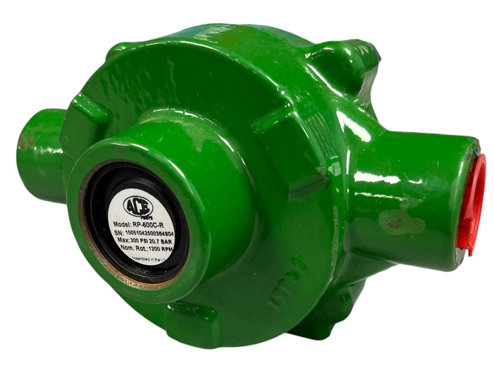 Ace Pumps Used Cast Iron 6 Roller Pump, 3/4\