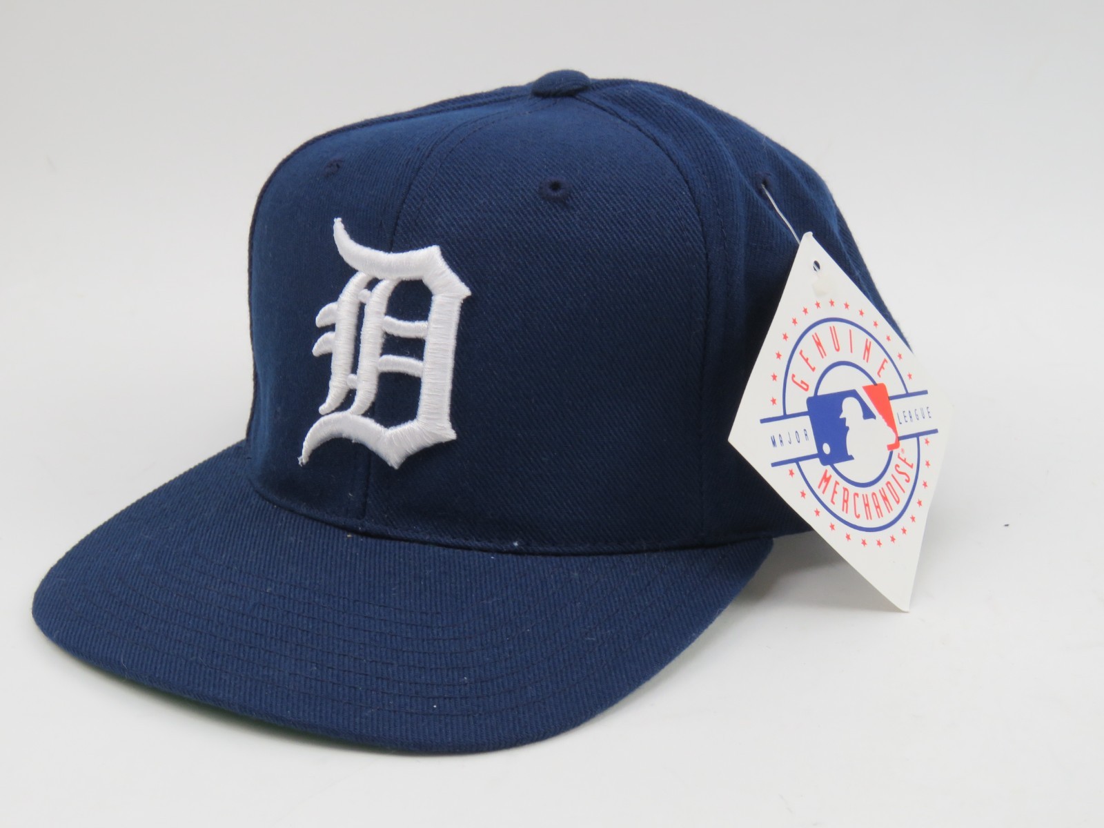 New Deadstock VTG 1980s Detroit Tigers Retro Snapback MLB Navy Blue Baseball Hat New Deadstock VTG 1980s Detroit Tigers Retro Snapback MLB Navy Blue Baseball Hat