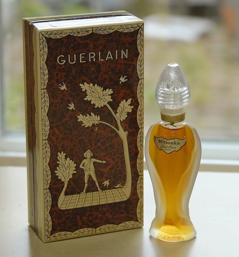 Vtg 1978 MITSOUKO by GUERLAIN splash PURE PARFUM 15ml 1/2oz ROSEBUD SEALED bottl