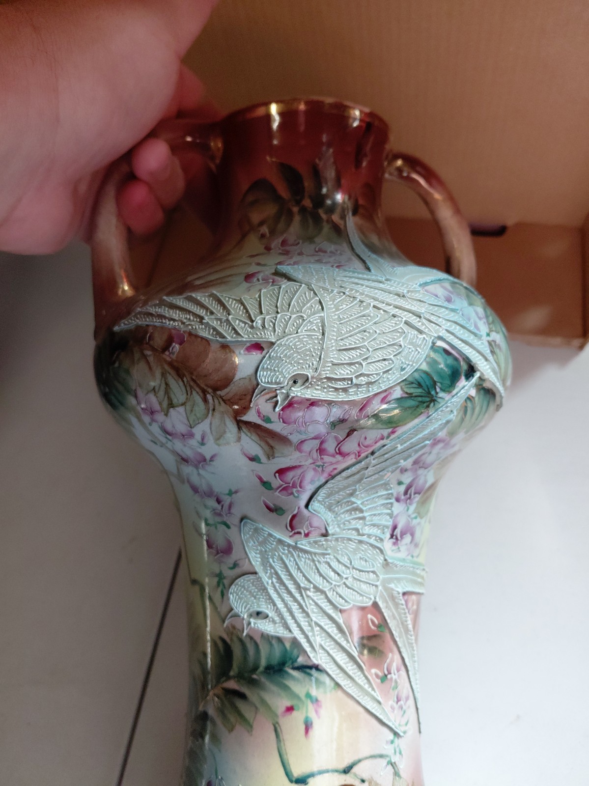 Nippon Moriage Porcelain Hand Painted 18\ Nippon Moriage Porcelain Hand Painted 18\