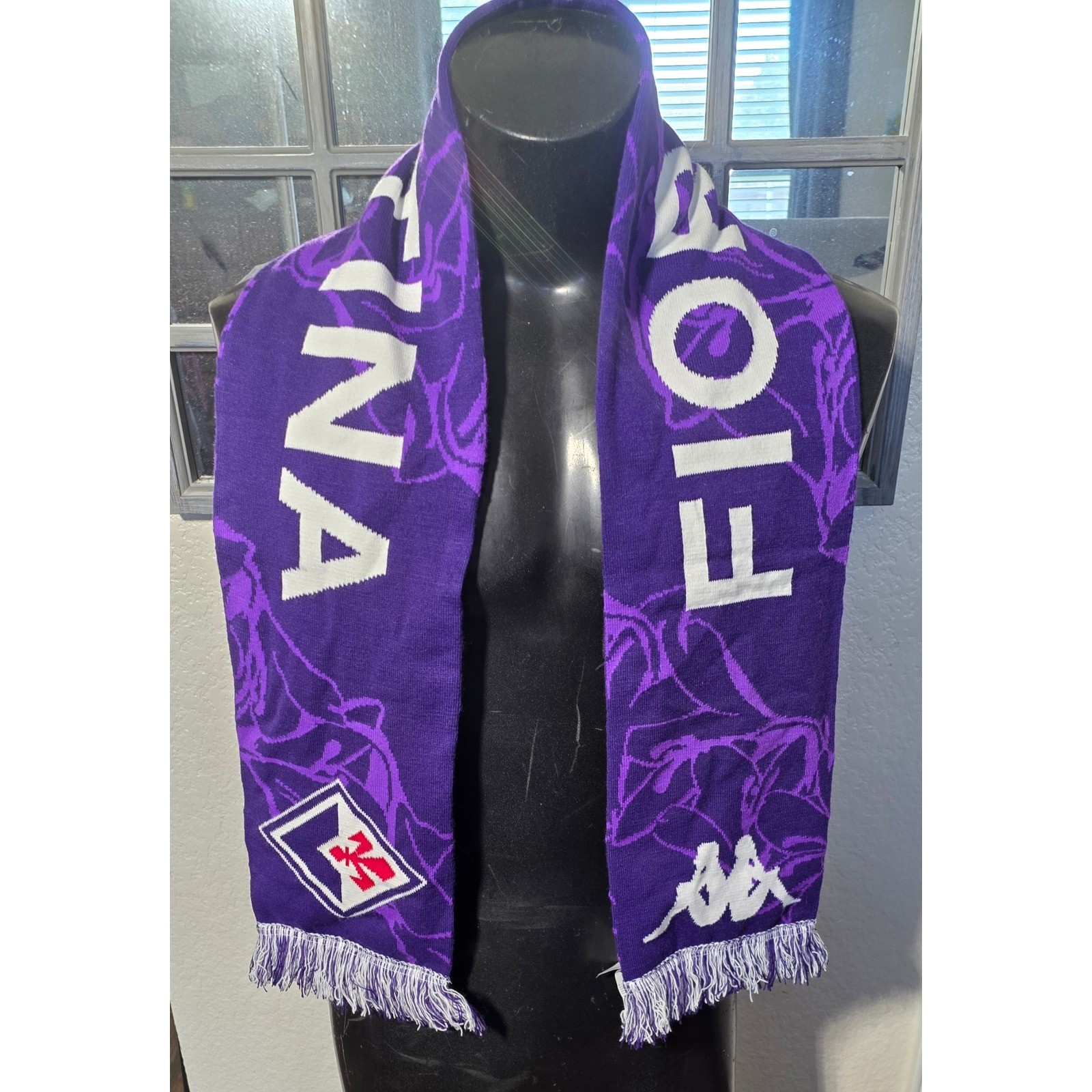 Kappa ACF Fiorentina Soccer Scarf Purple Play To Be Different Fan Scarf