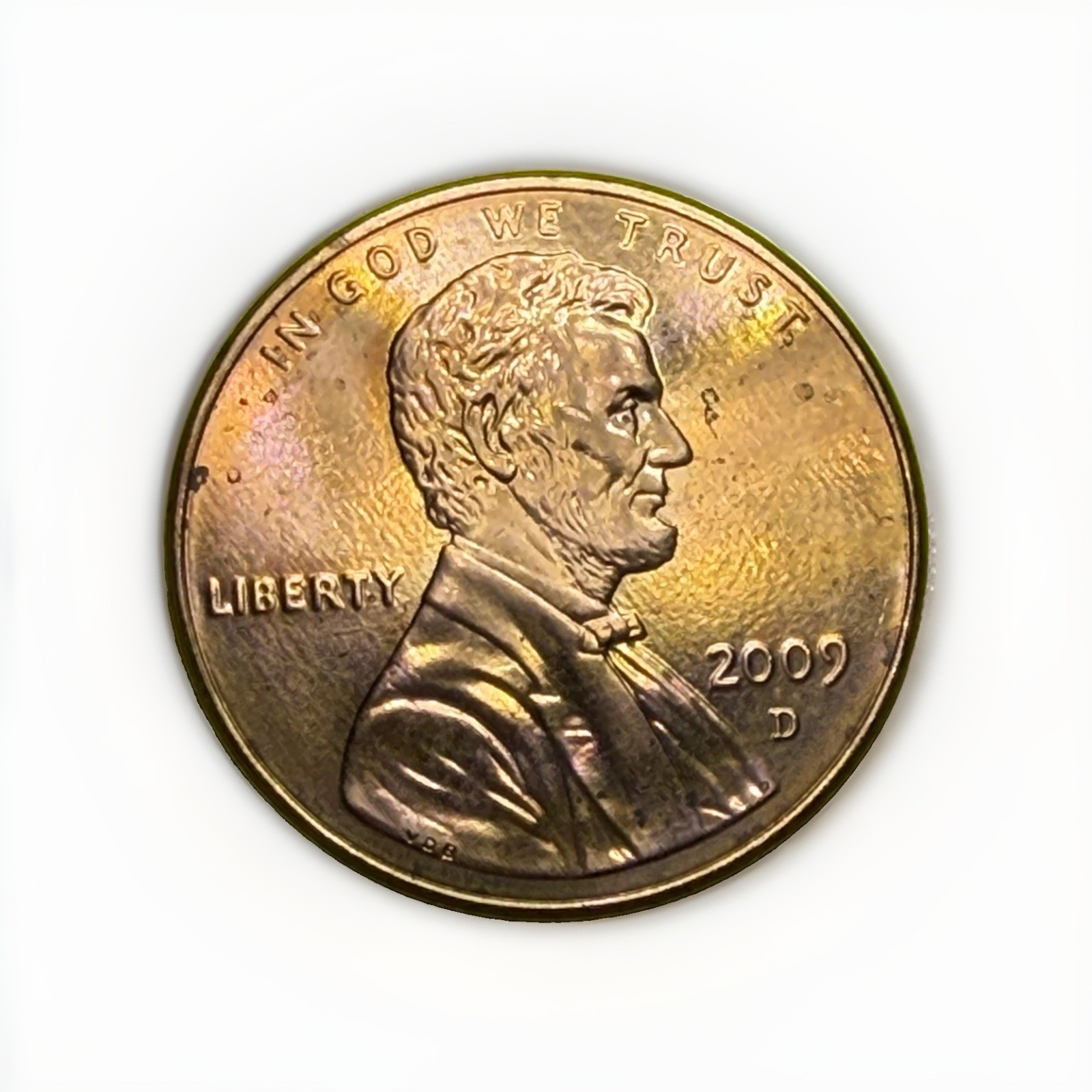 2009 D Formative Years Bicentennial Small Cent Strike in Lincoln’s Hand