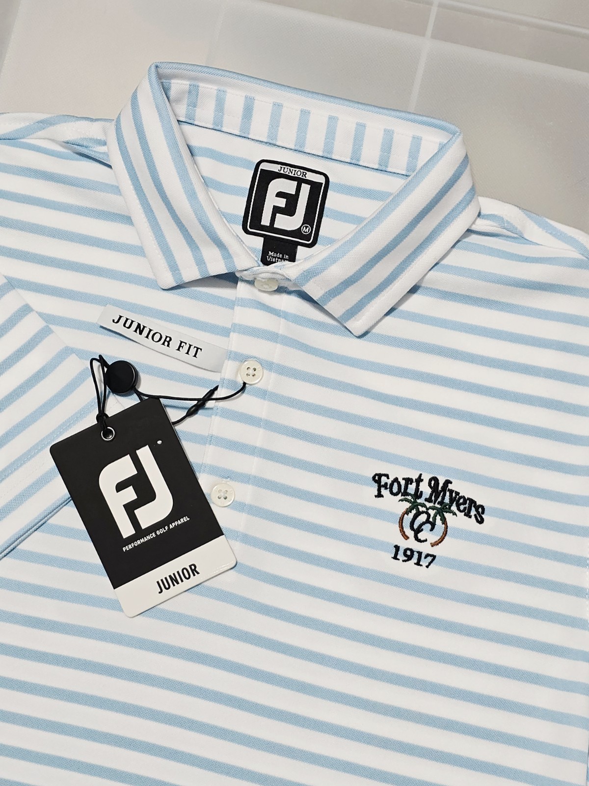 Footjoy Junior Fit Golf Polo Youth Size Medium