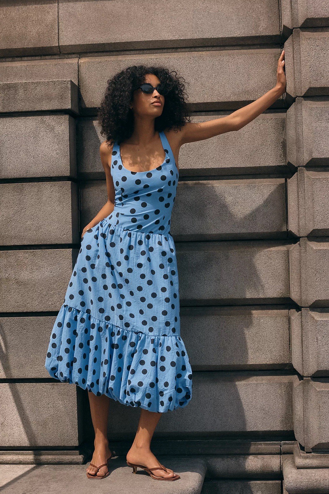 Maeve by Anthropologie Drop-Waist Midi Dress MSRP $178 NWT SIZE M