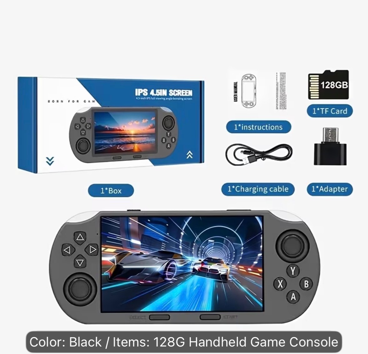 2026 New SF3000HD 128GB Portable Game Console, with Dual Joysticks, USB Charging 2026 New SF3000HD 128GB Portable Game Console, with Dual Joysticks, USB Charging