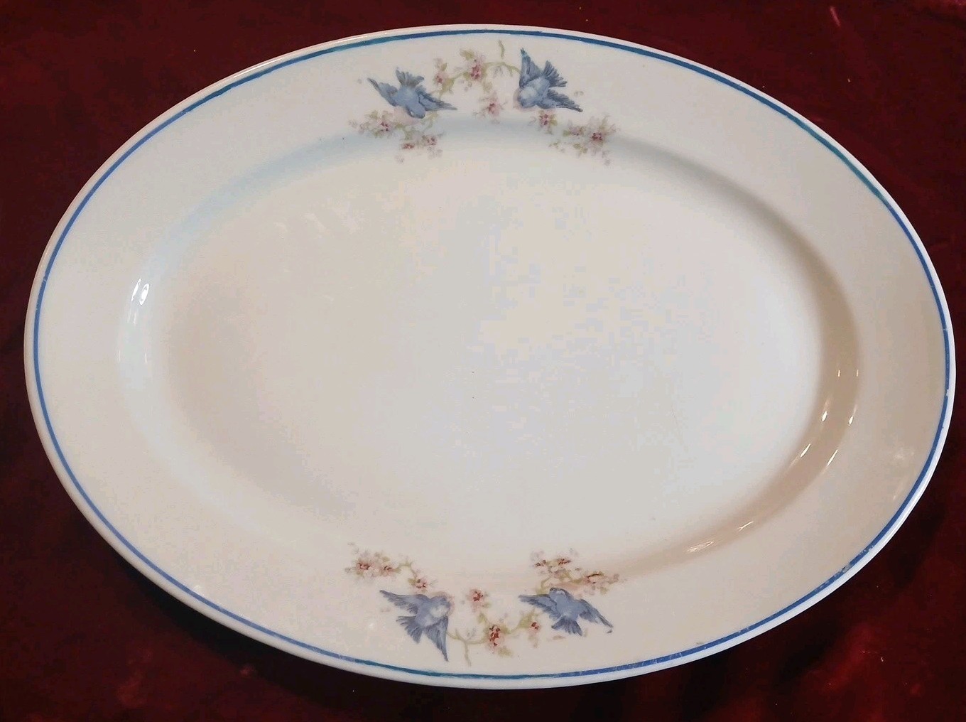 Antique c. 1920\'s Blue Bird  Ironstone 15\