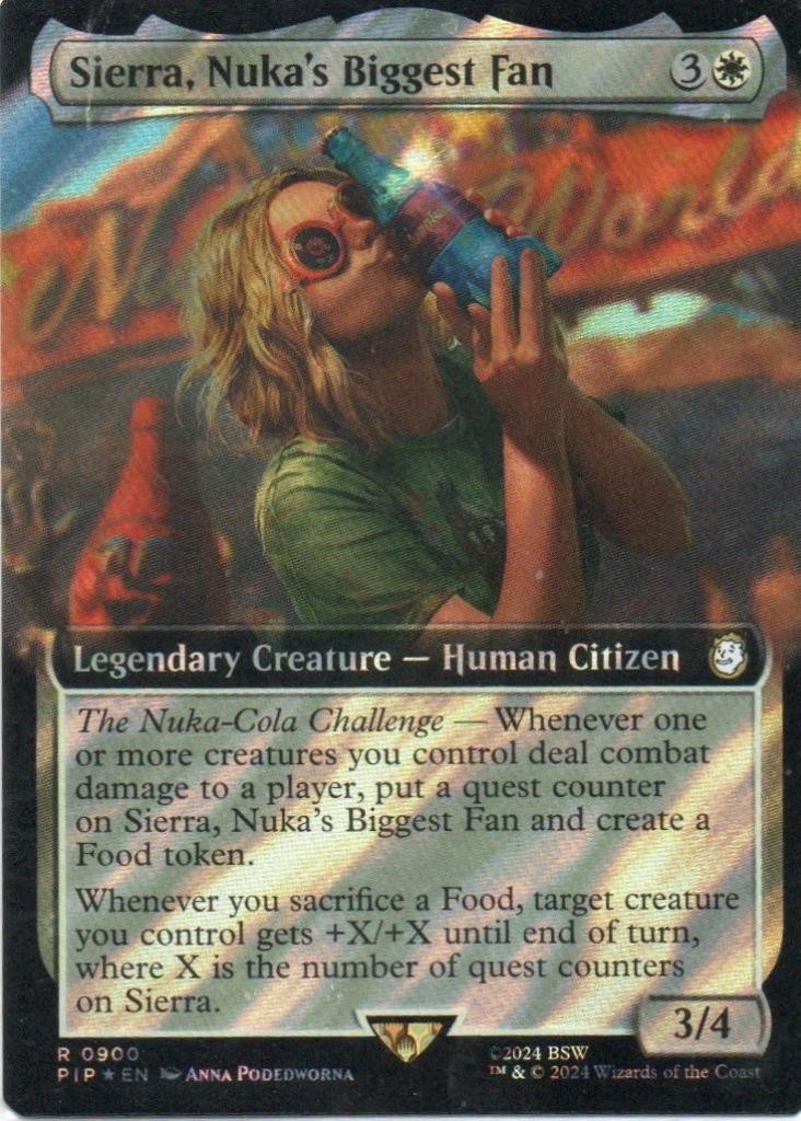 MTG: Fallout: Surge Foil Extended Art Sierra, Nuka\'s Biggest Fan: LP Condition