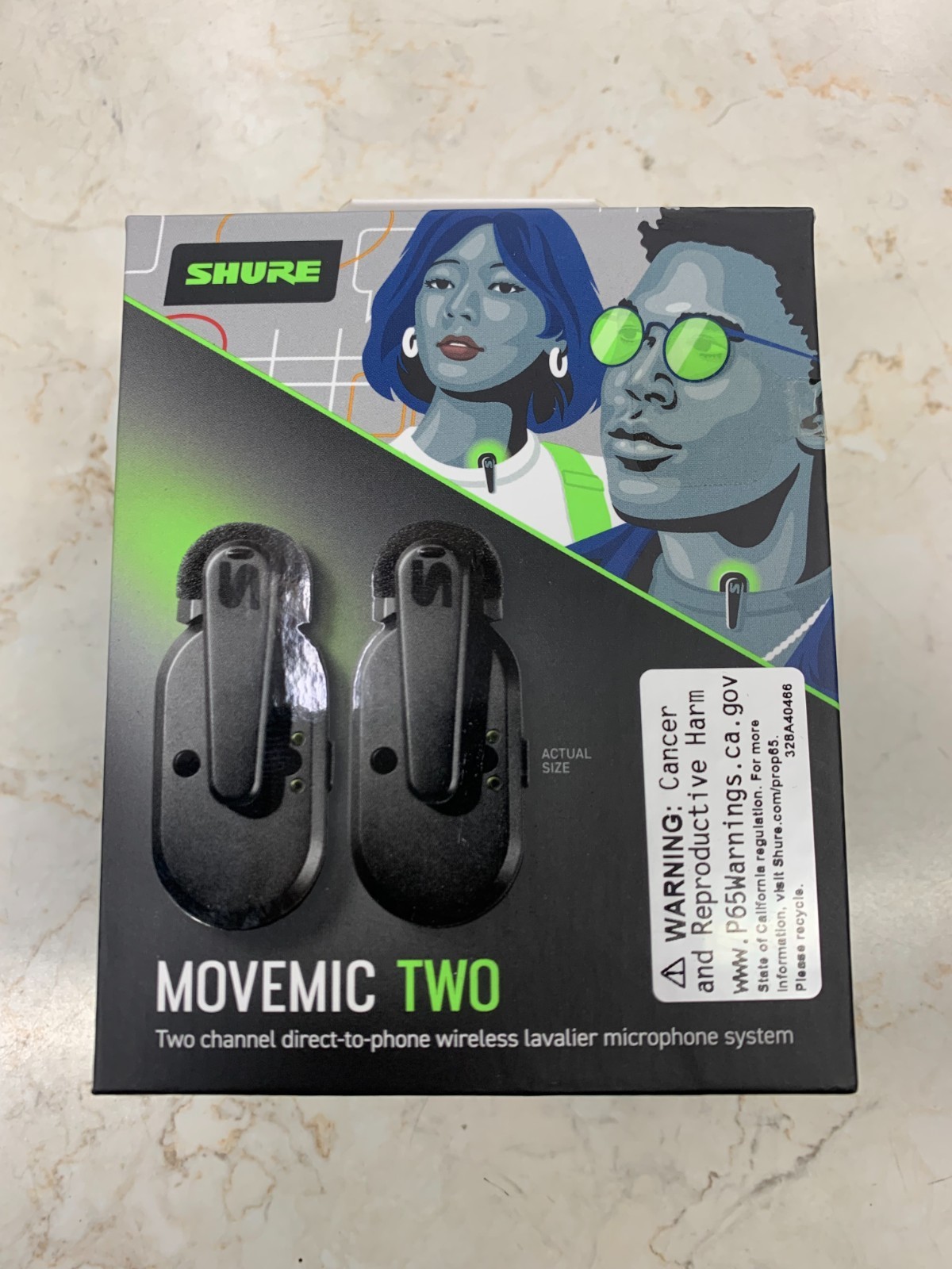 Shure MoveMic Two 2-Channel Direct to Phone Wireless Lavalier Microphone System Shure MoveMic Two 2-Channel Direct to Phone Wireless Lavalier Microphone System