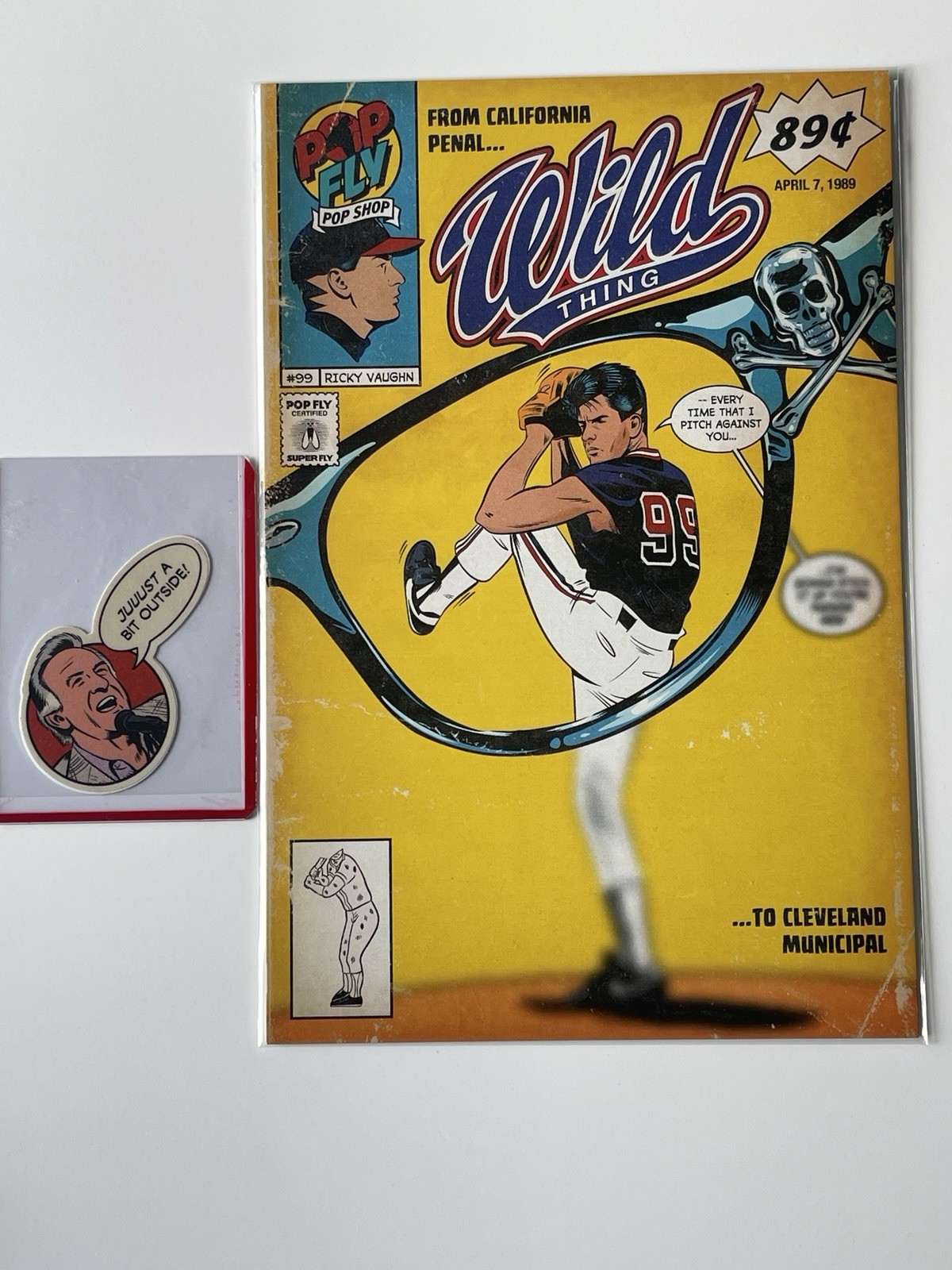 POP FLY POP SHOP WILD THING CHARLIE SHEEN ART PRINT DANIEL JACOB HORINE /514