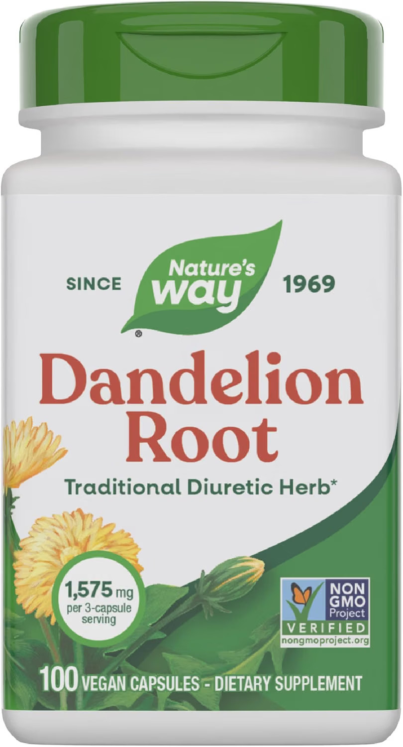Dandelion Root 1,575 mg per serving Non-GMO Nature's Way Gluten Free Vegetarian Dandelion Root 1,575 mg per serving Non-GMO Nature's Way Gluten Free Vegetarian
