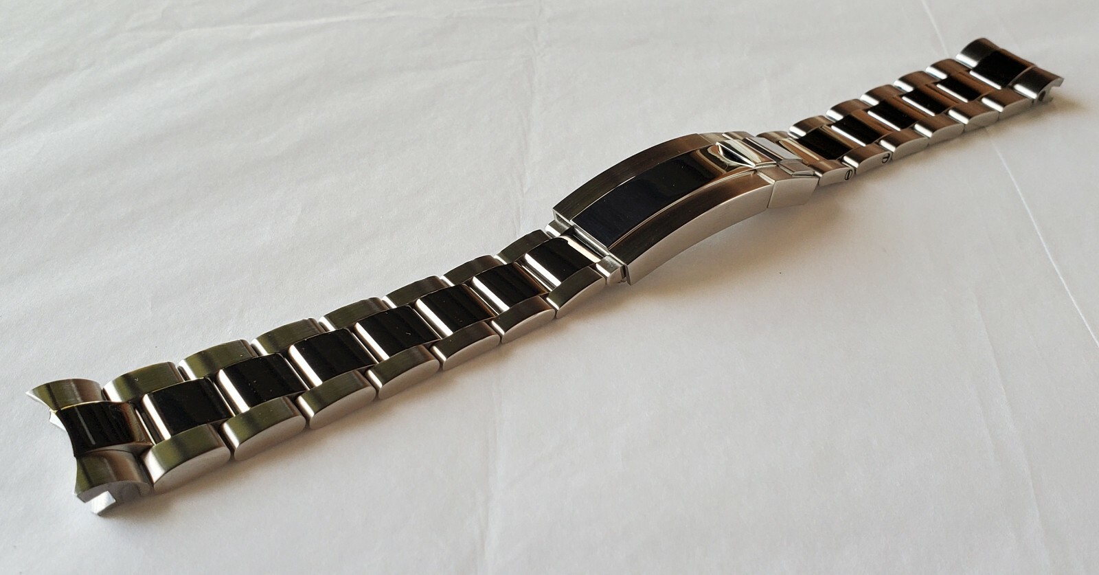 904L Stainless SAFETY RAIL GLIDE-LOCK BRACELET FOR ROLEX GMT  20mm US SHIP
