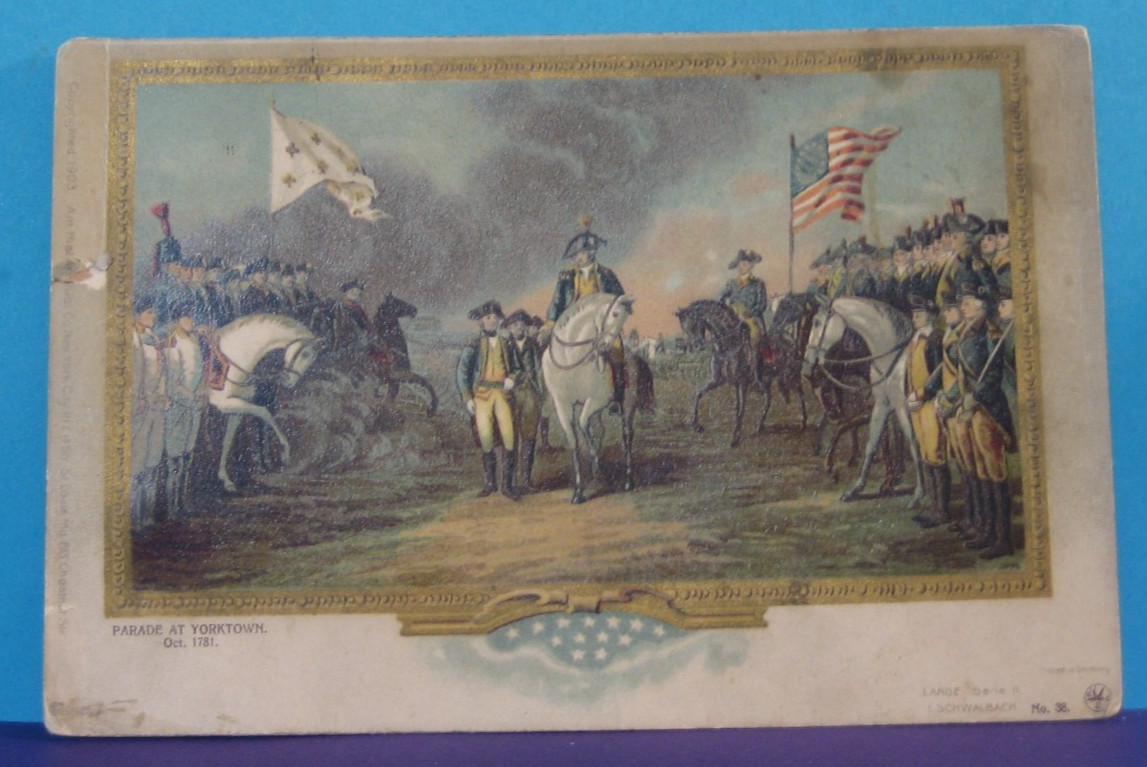 1898 ANTIQUE PATRIOTIC AMERICANA PRIVATE MAILING POSTCARD CAVALRY FLAG CRAFTS