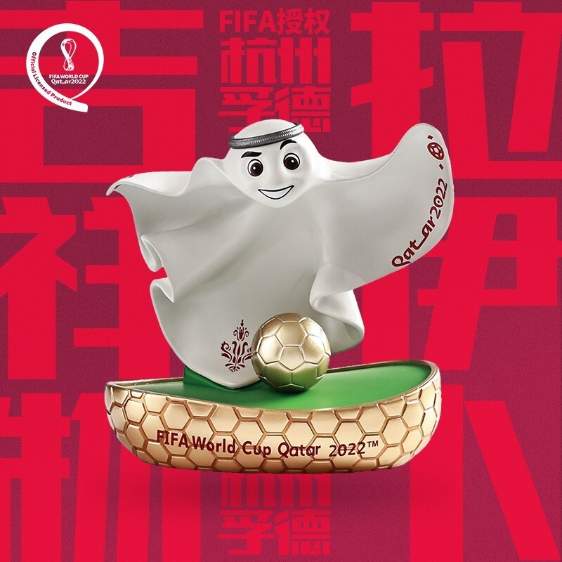 Official authenti Qatar 2022World Cup la'eeb Mascot Doll Football Souvenirs B