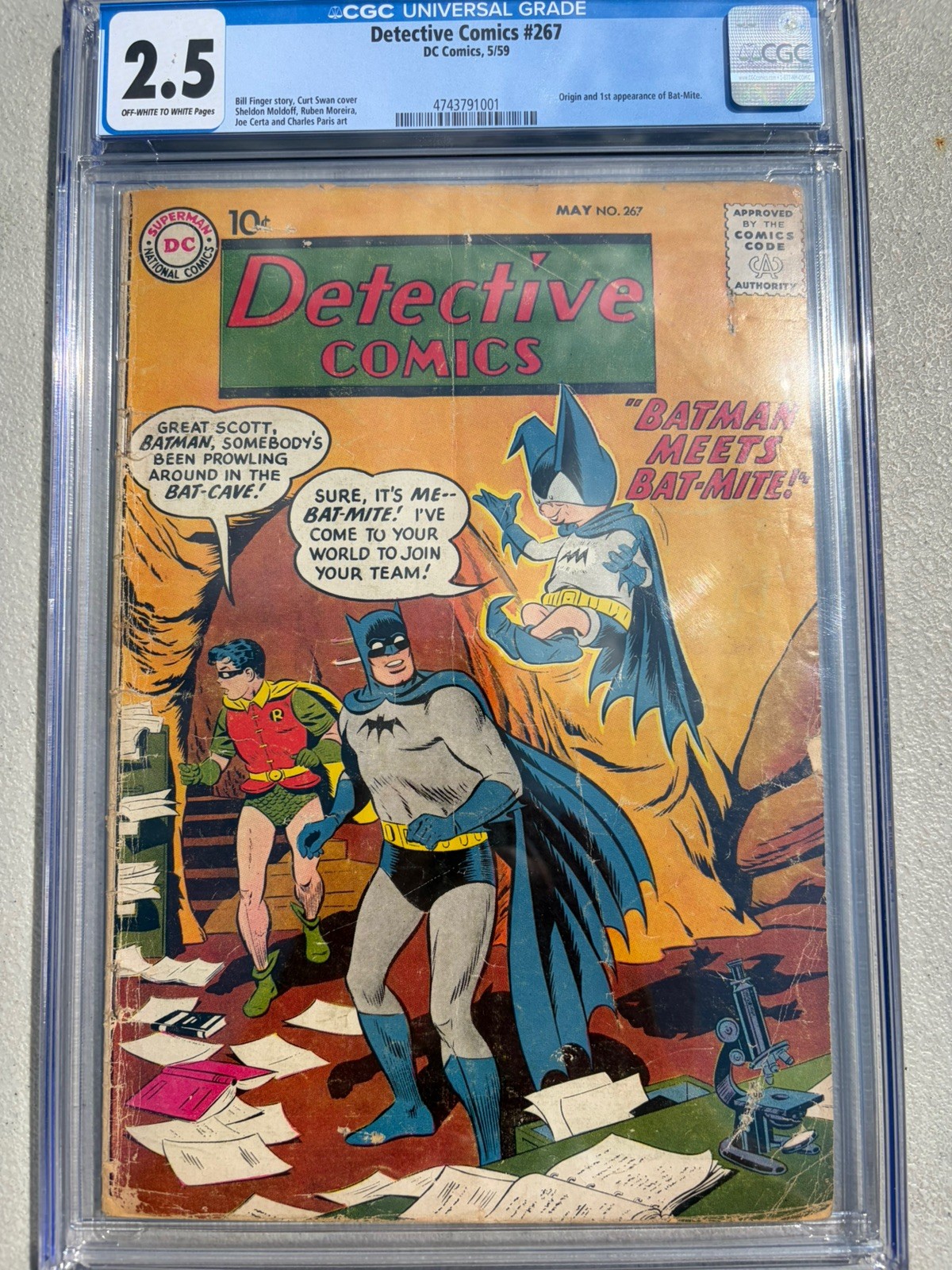 Detective Comics 267 1959 DC Comics CGC G+ 2.5 Origin & 1st App Bat-Mite Robin
