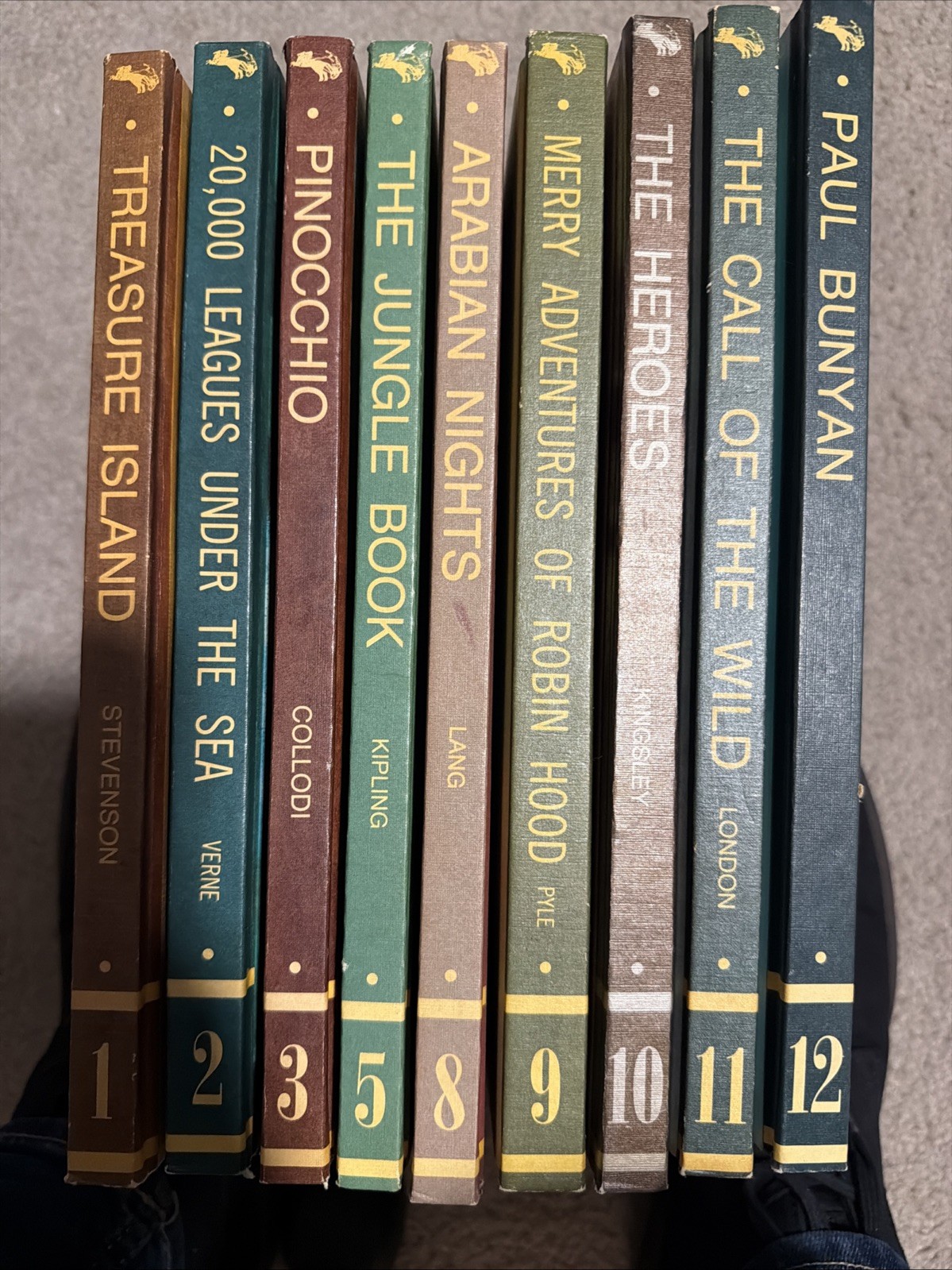 Educator Classic Library 9 of 12 Volumes included 1968 Hardcover Books Vintage