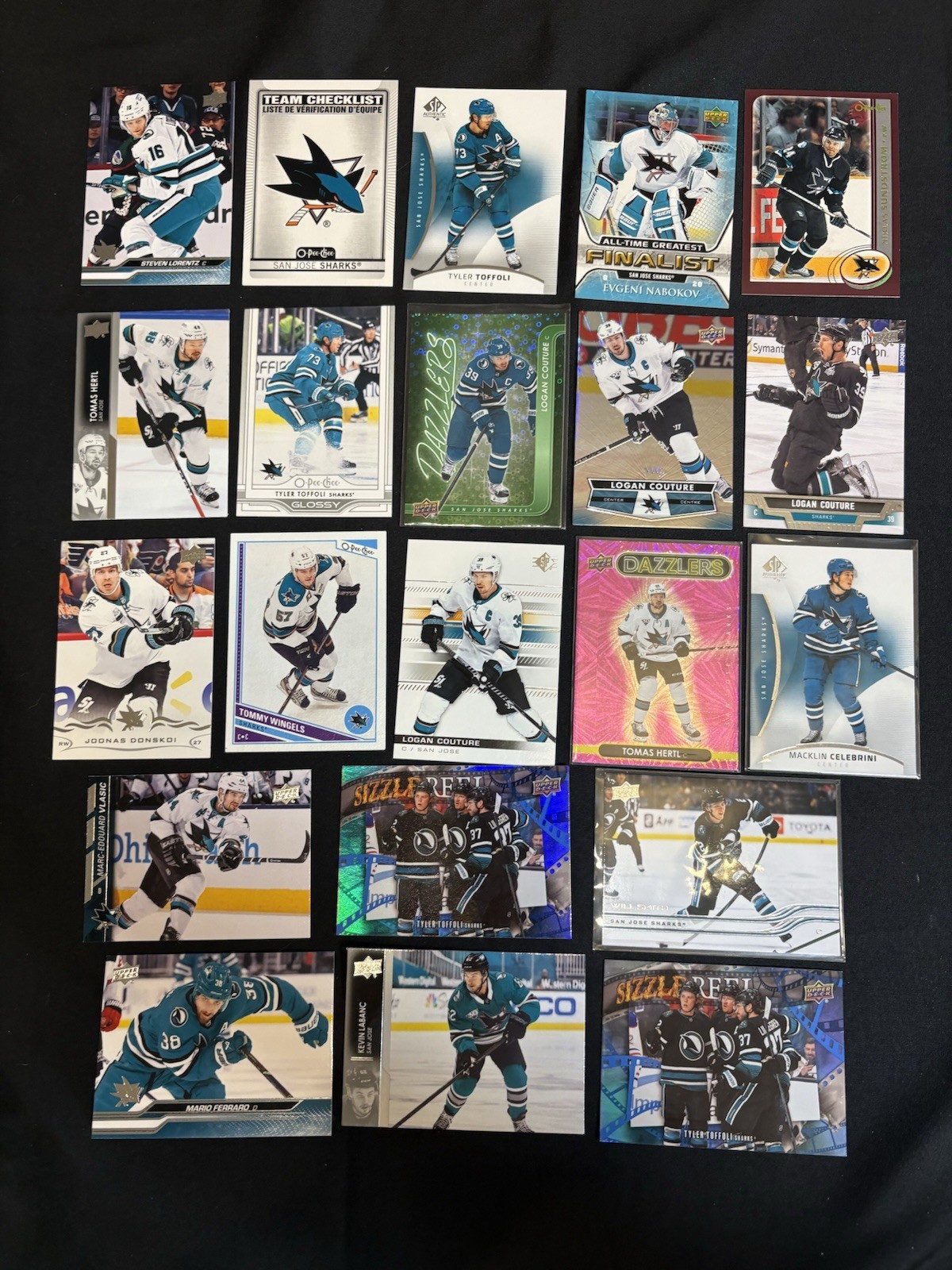 2025-26 Upper Deck San Jose Shark RC lot of 21 Cards - Celebrini - Smith NM-MT