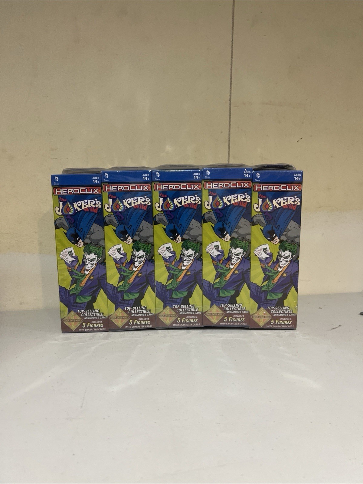 HeroClix Booster Brick - The Joker\'s Wild - 10 Booster Boxes Per Brick HeroClix Booster Brick - The Joker\'s Wild - 10 Booster Boxes Per Brick