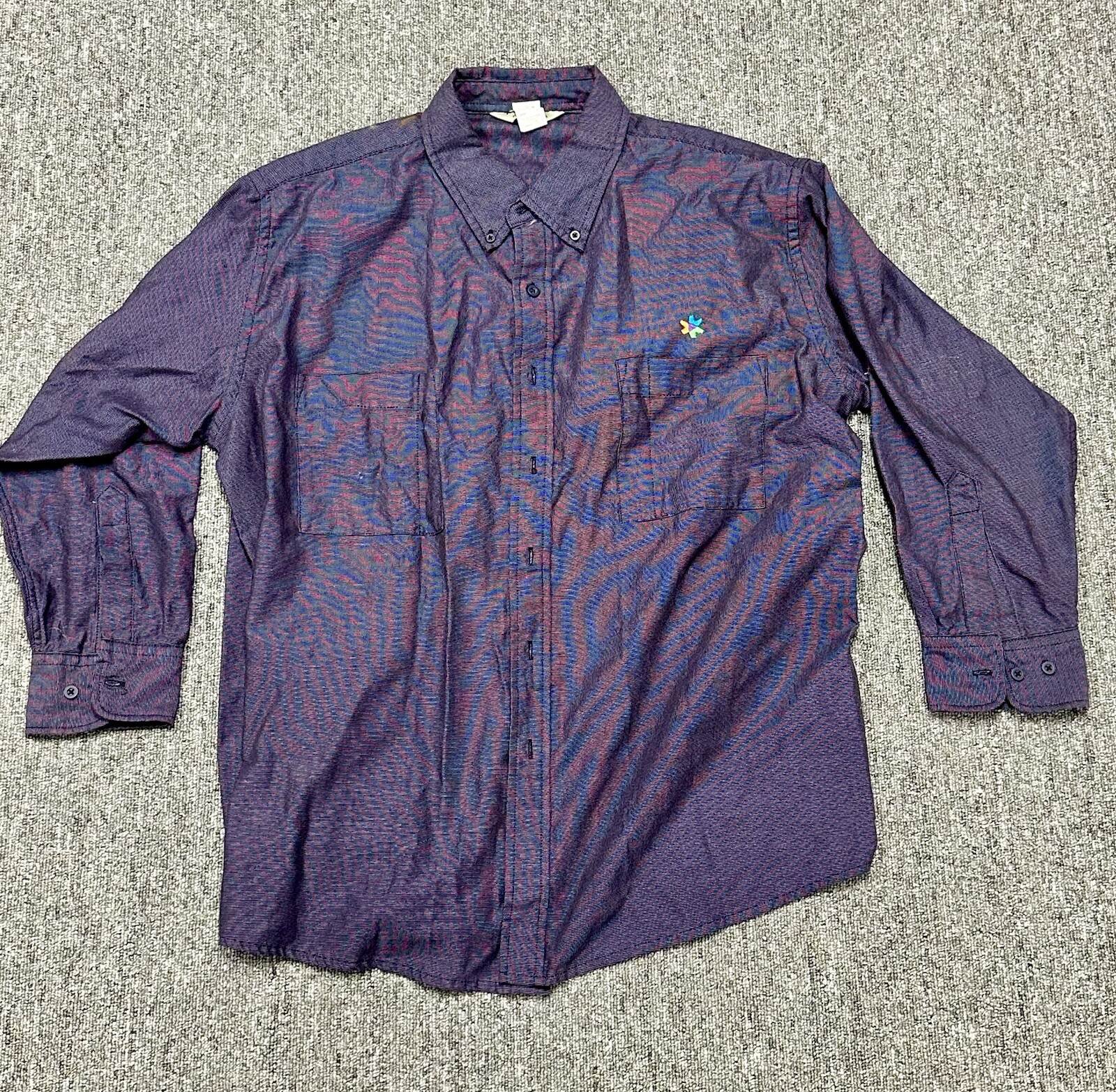 Vintage Fedex Stan Herman Shirt Mens 17.5 Button Down Long Sleeve Vintage Fedex Stan Herman Shirt Mens 17.5 Button Down Long Sleeve