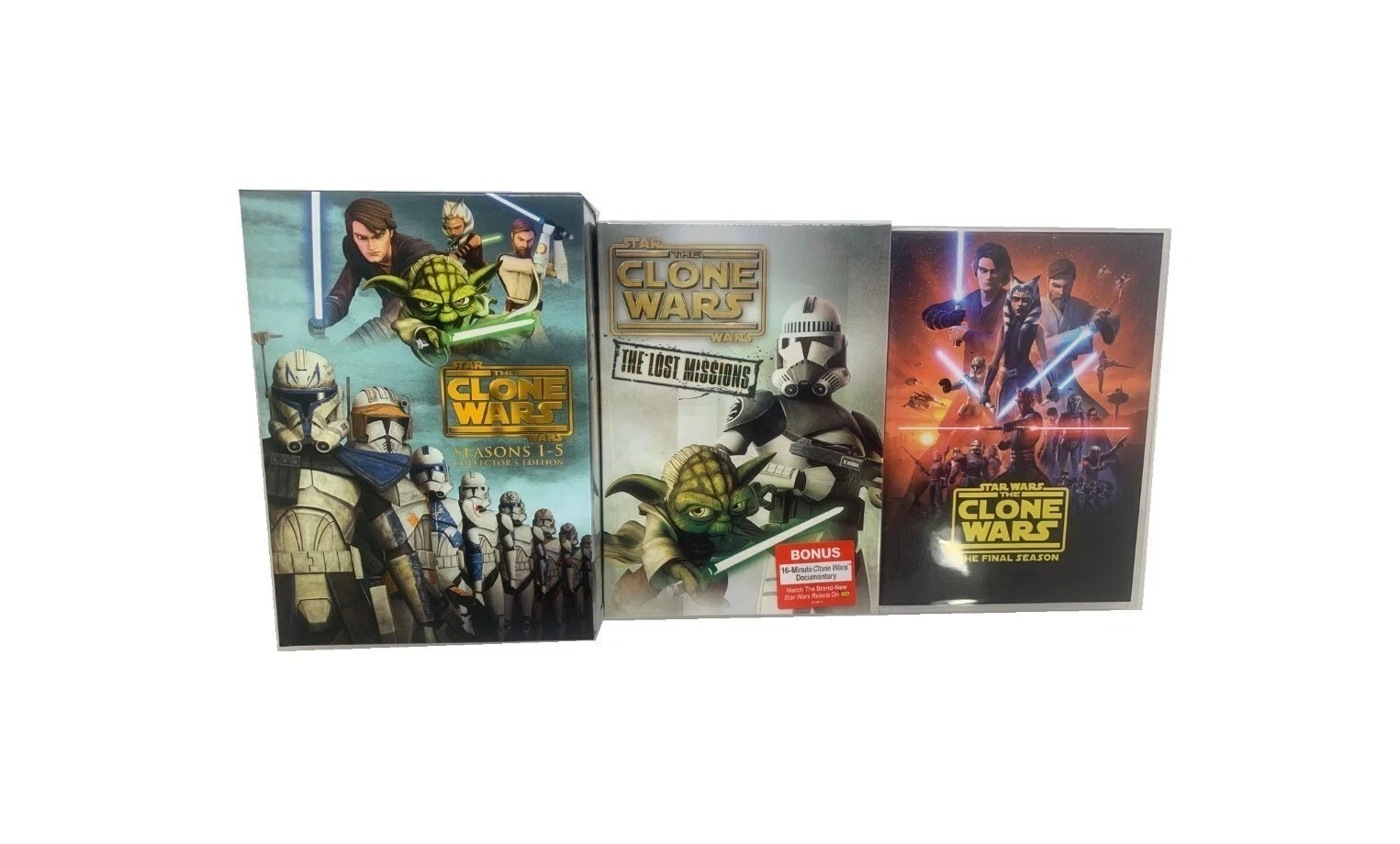 Like New Star Wars: The Clone Wars Complete Series 1-7 (25-Disc DVD Set)