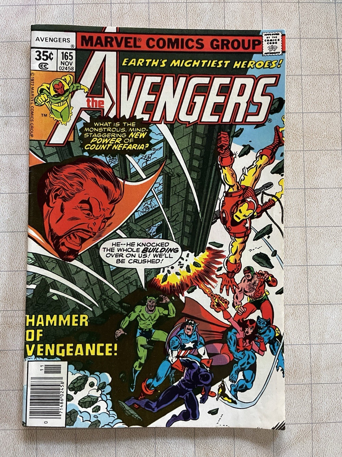 MARVEL AVENGERS #165 1ST HENRY PETER GYRICH
