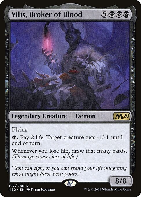 Vilis, Broker of Blood 122 Rare Core Set 2020 Magic: The Gathering Near Mint