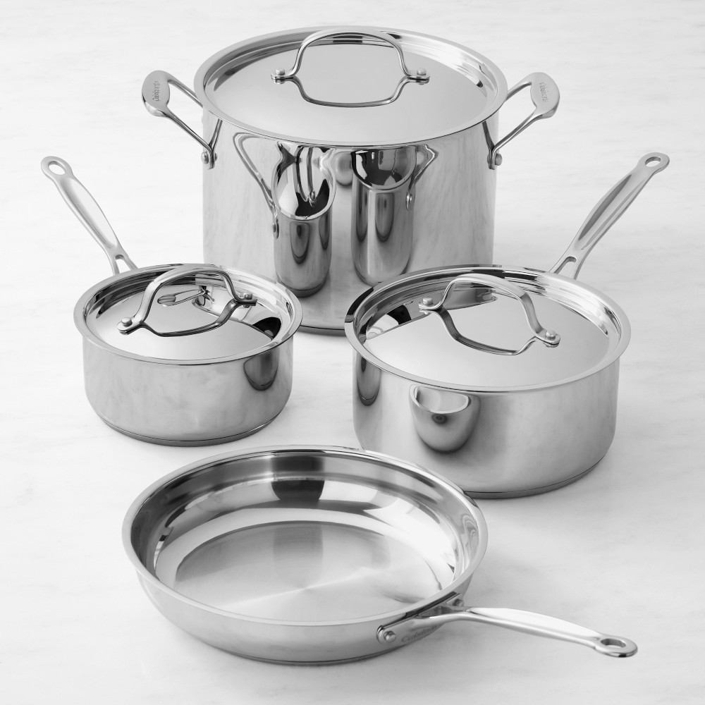 Cuisinart Chef\'s Classic Stainless-Steel 7-Piece Cookware Set