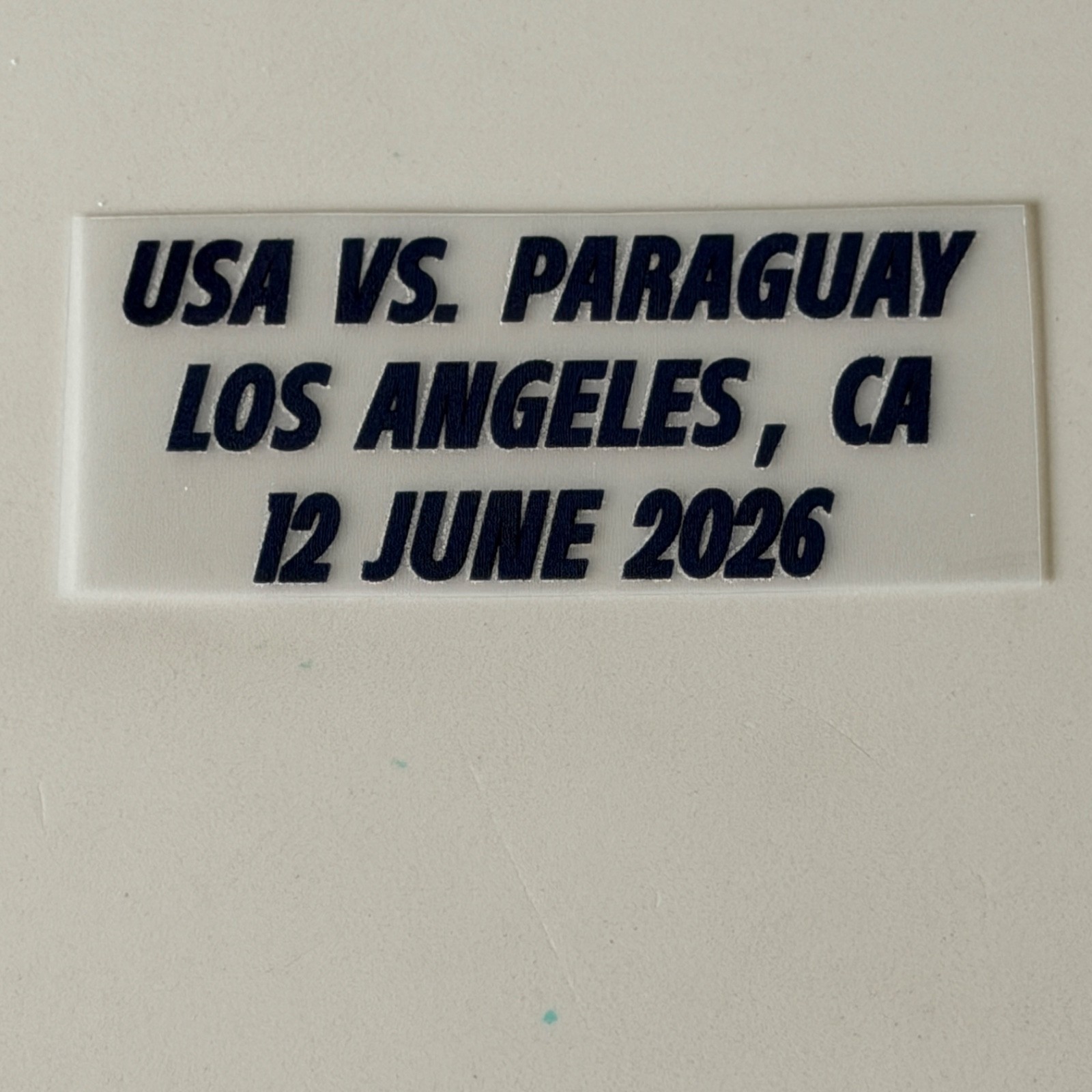USMNT USA Patch Badge MDT Game Match Detail World Cup 2026 Bosnia Turkey Turkiye