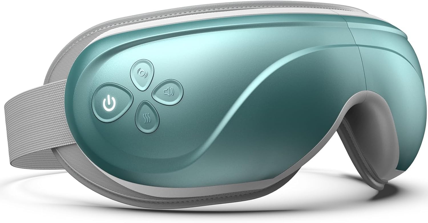 RENPHO Eyeris 2 Eye Massager, 2 Levels Heated Eye Mask, Rechargeable, Bluetooth