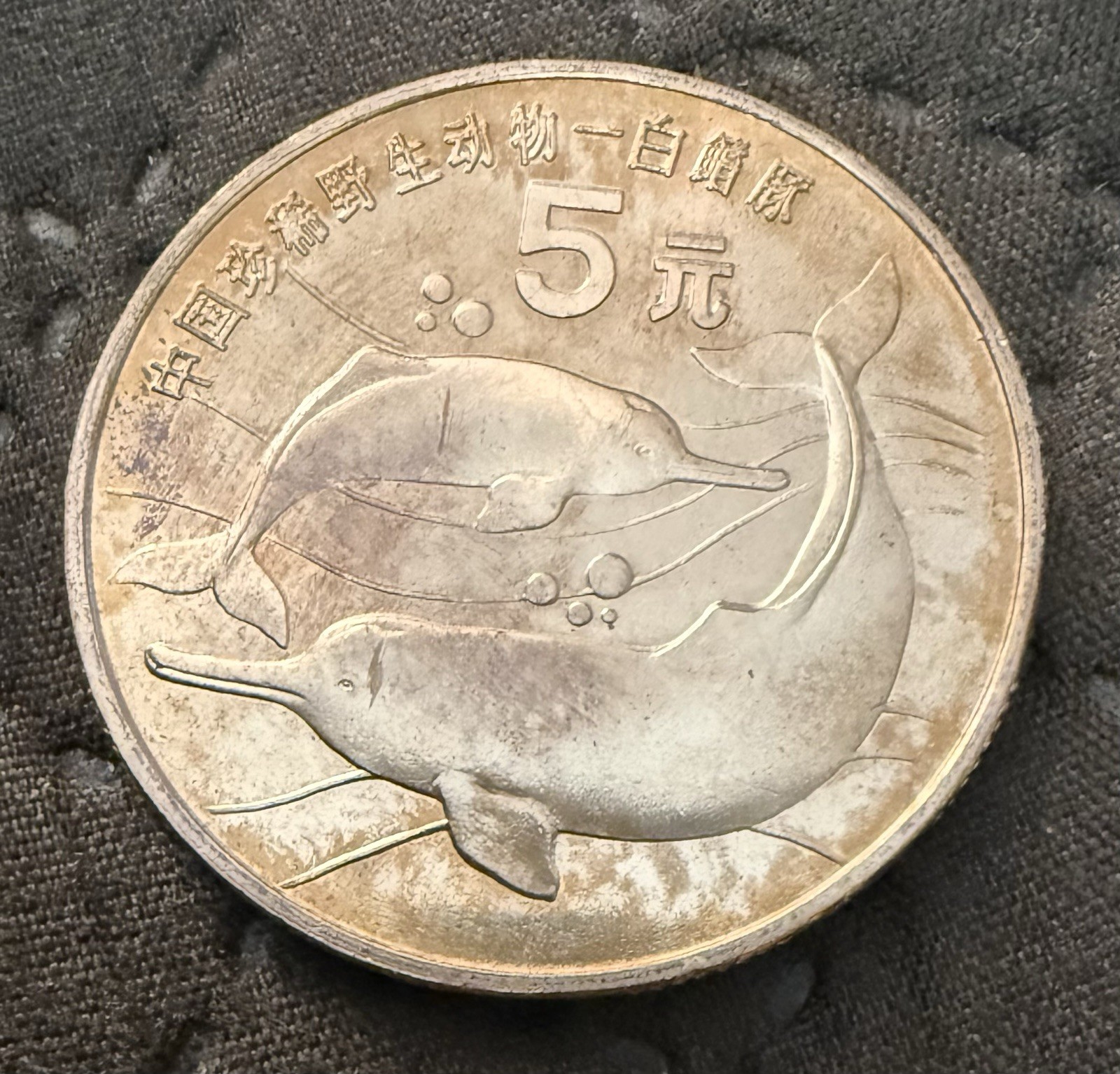 1996 China 5 Yuan - Red Book Series- Baiji Dolphin