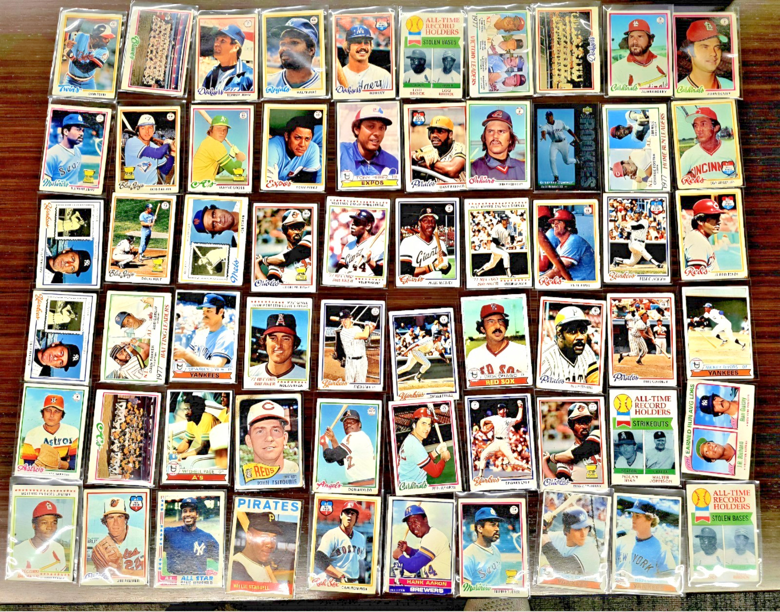 LOT VINTAGE 1950’s-80\'s NBA/MLB/NFL CARD 1000 PLUS- AARON RYAN STARGELL