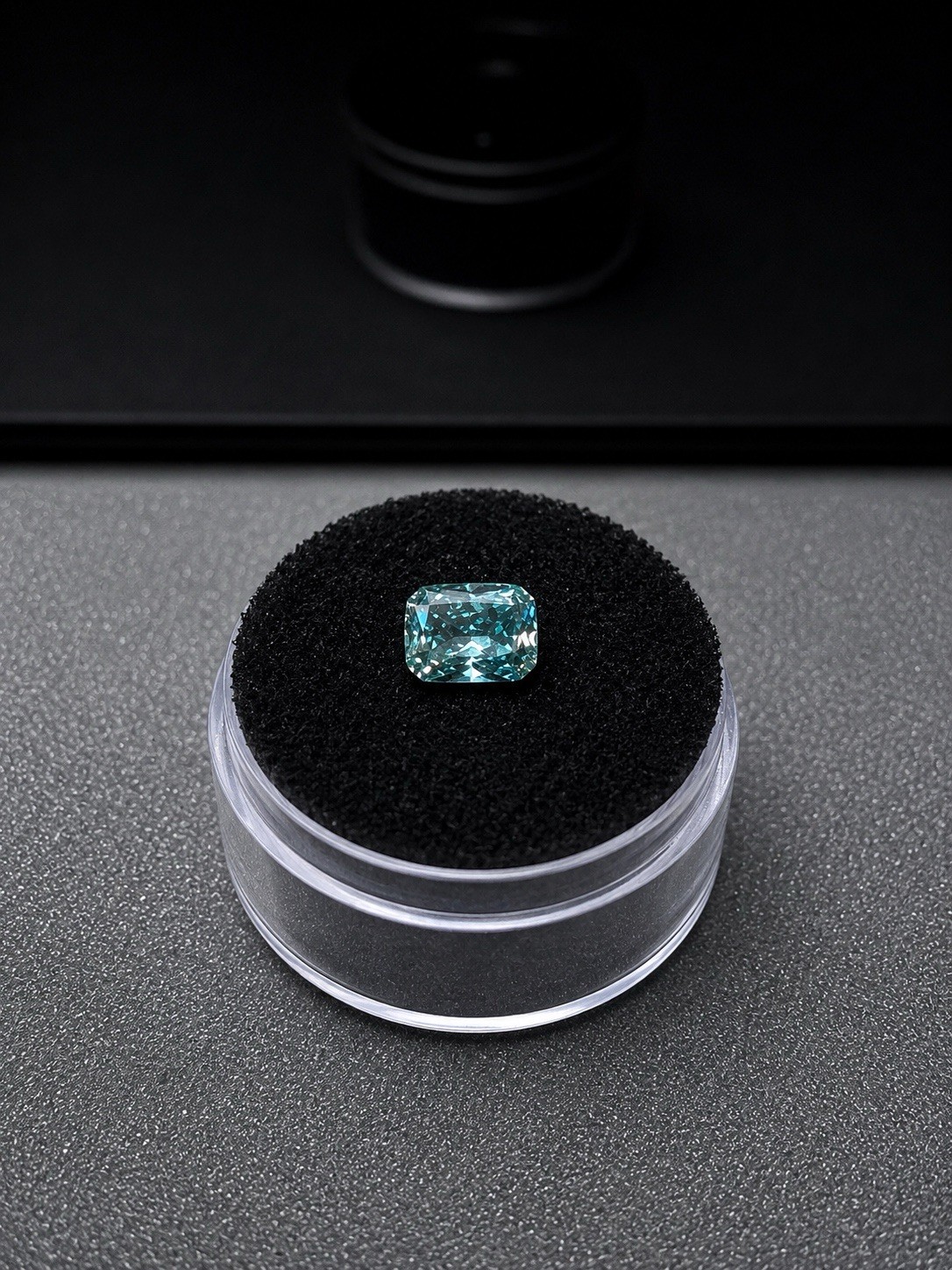 .85ct Fancy Vivid Blue Lab Grown Diamond Radiant Cut