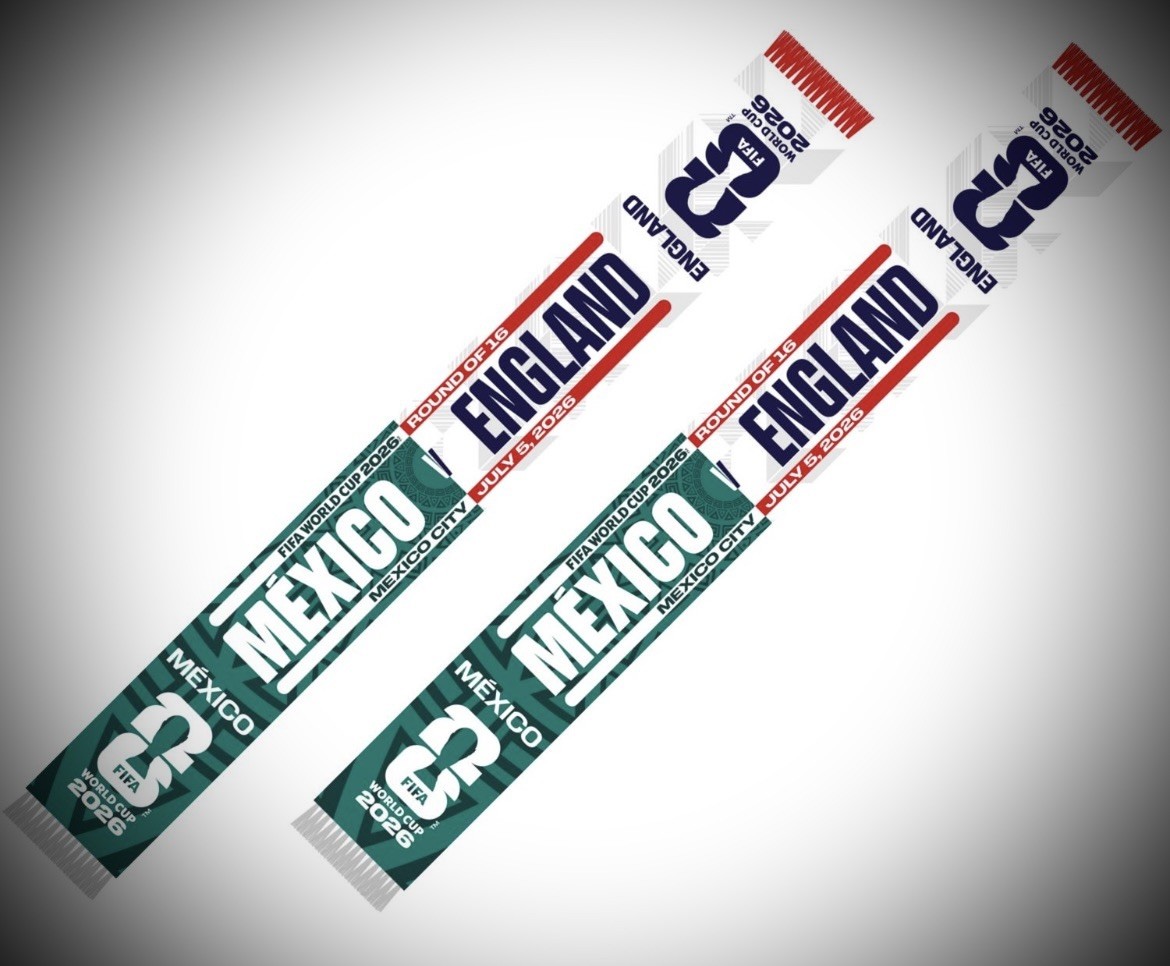 World Cup 2026 Mexico v England Match Scarf