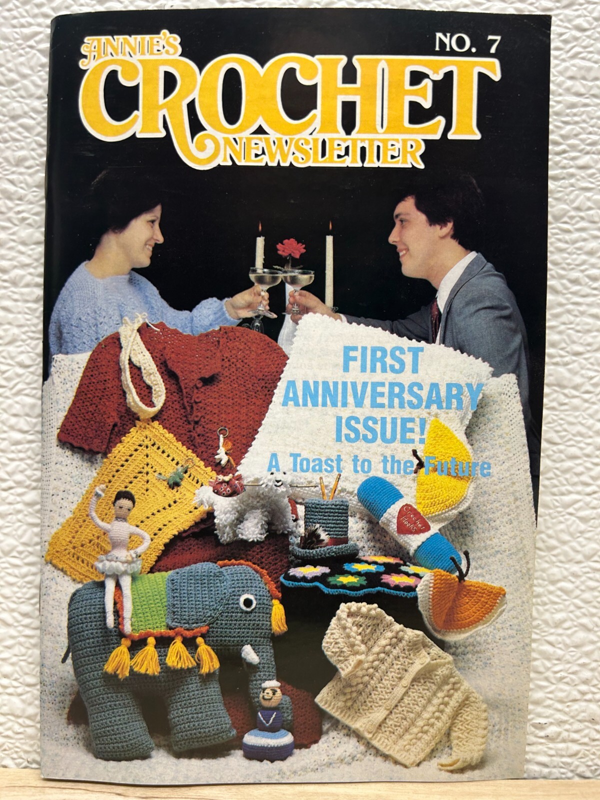 Vtg 1984 Annie\'s Crochet Newsletter 14 Project Crafting Magazine # 7