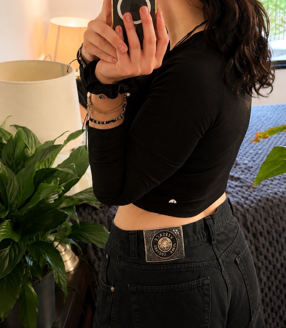 Authentic 1990s Vintage Versace Jeans Couture Denim Pants