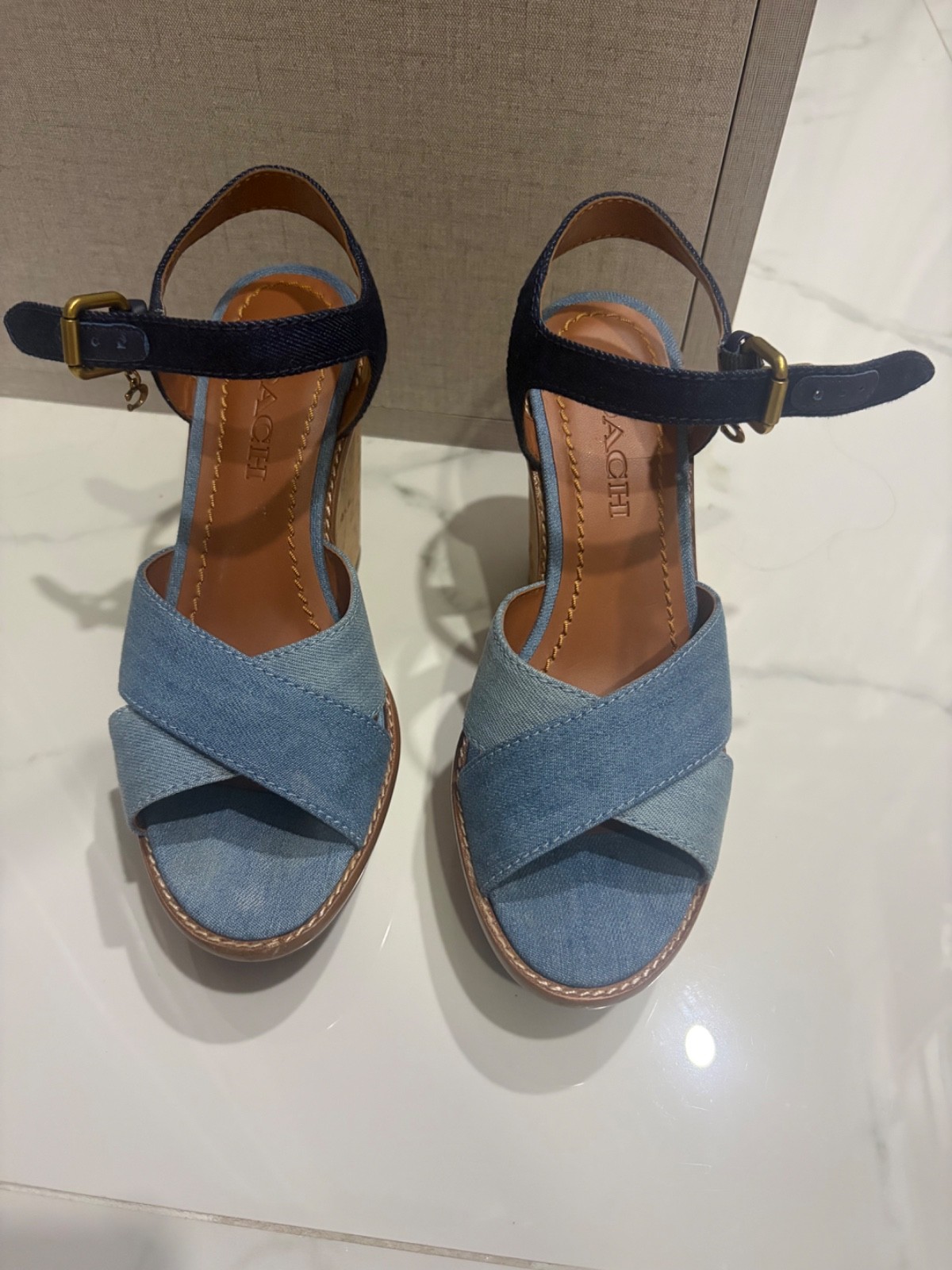 Coach - Women\'s Platform Denim Heels  Denim Size 6.5