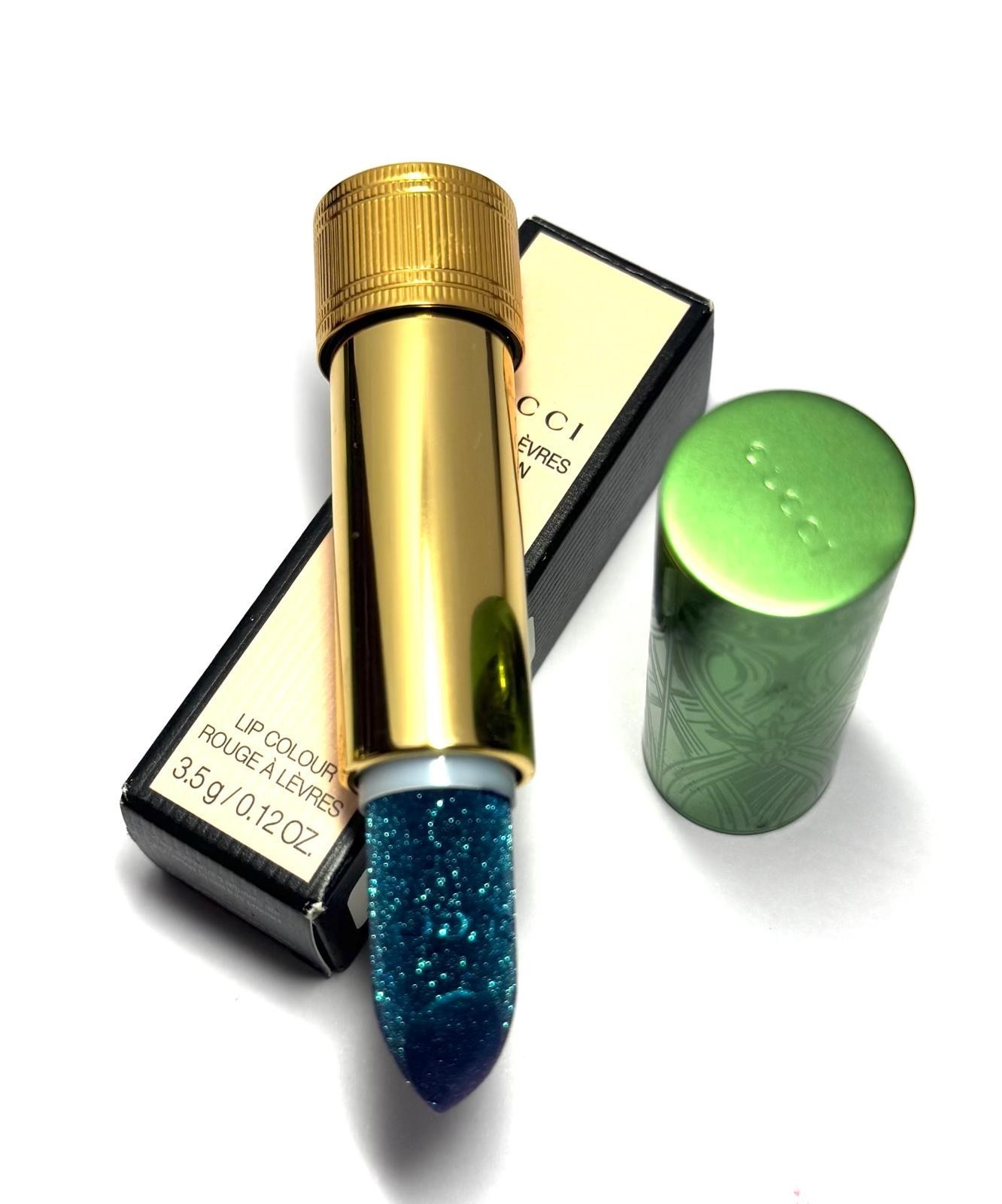 Gucci Rouge A Lèvres Lunaison Lip Color 710 Fay Turquoise 3.5g