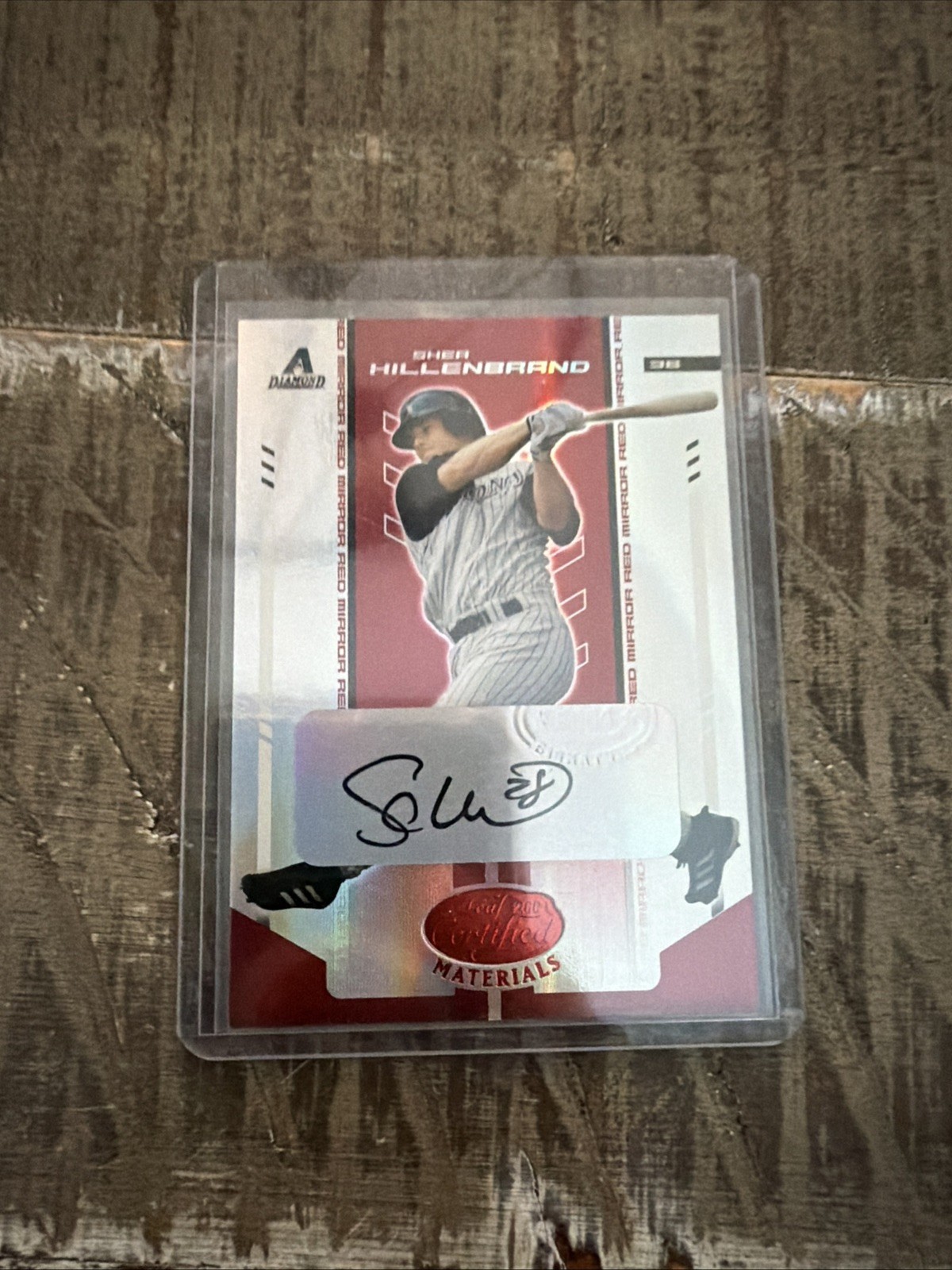 2004 Leaf Certified Materials Mirror Autograph Red #177 Shea Hillenbrand /250