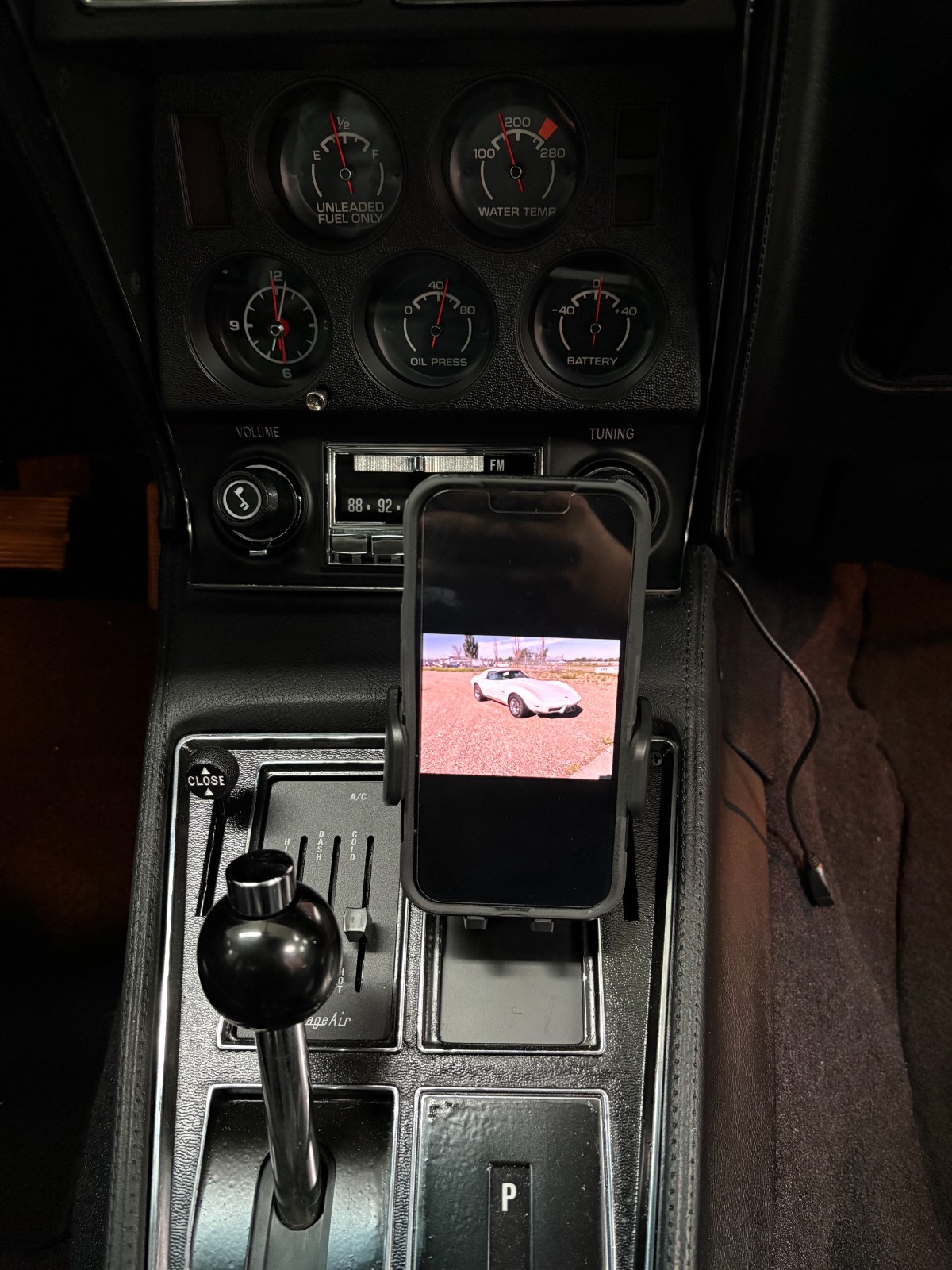 1968-1976 C3 Corvette Cell Phone holder (Non-Magnetic)