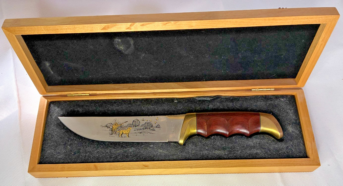 Vintage 2003 Kershaw Golden Retriever Knife - Limited Edition Hunting Dog Series