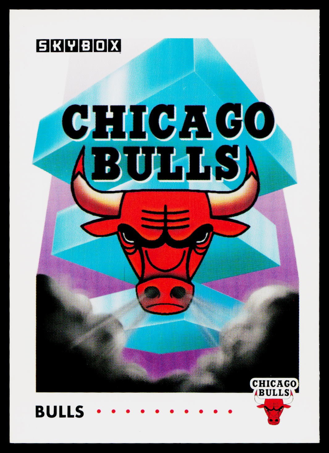 1991-92 SkyBox #354 Chicago Bulls Bulls