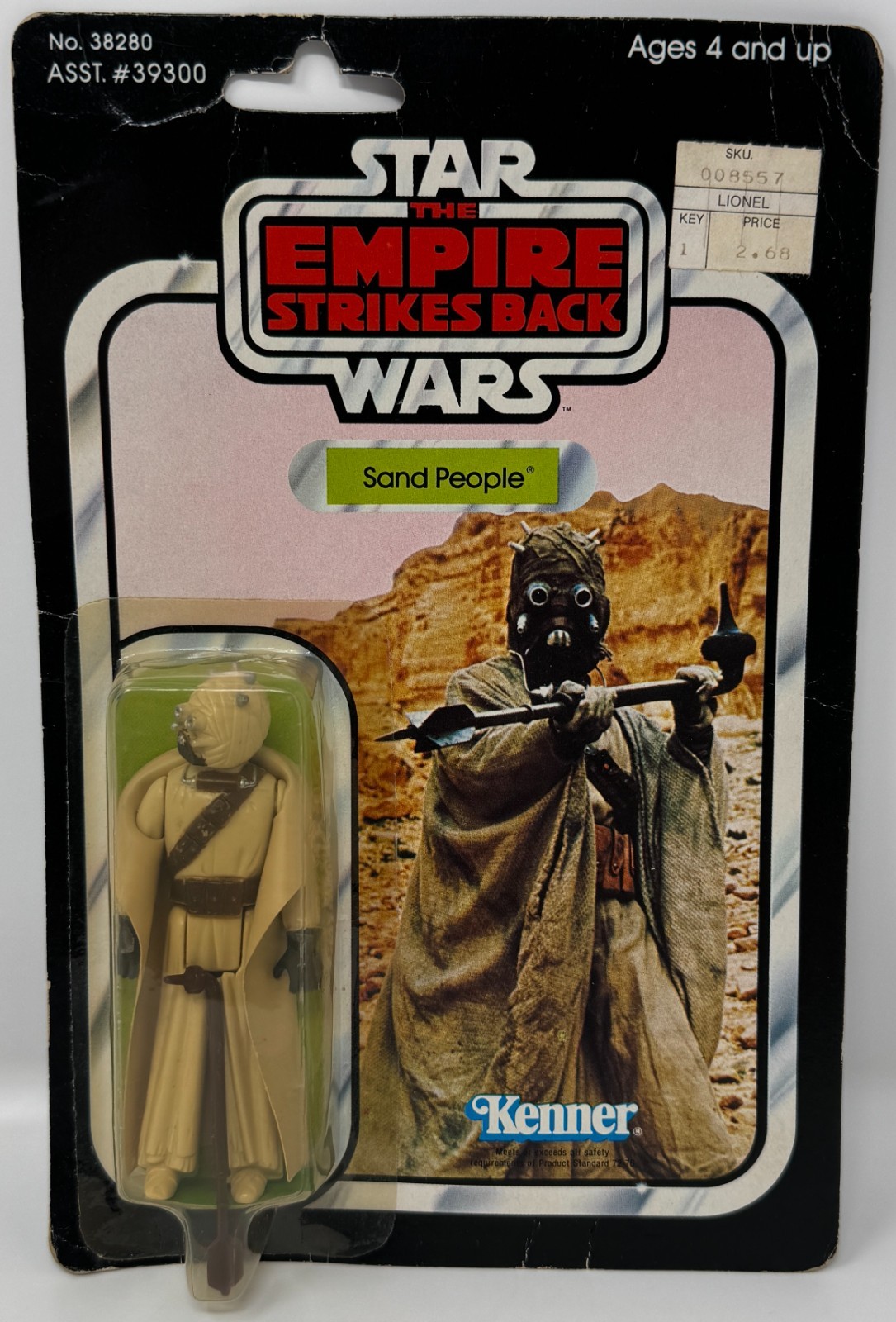 Star Wars ESB Sand People 41 back 1980 Kenner action figure