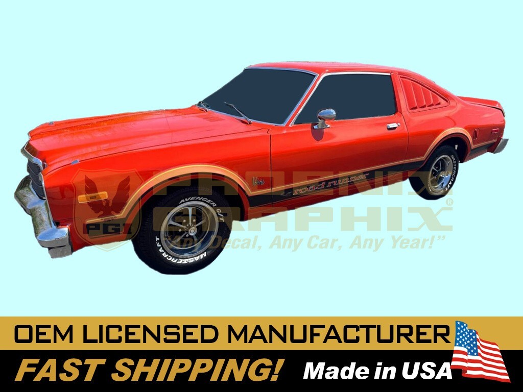 1976 1977 Plymouth Volare Road Runner Decals & Stripes Kit